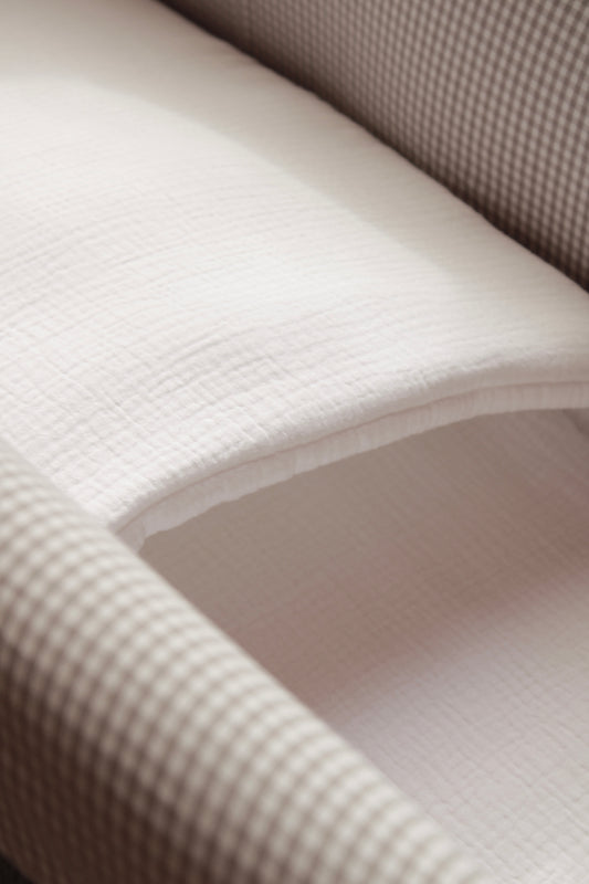 Saco Bajera Cochecito Gasa Blanca