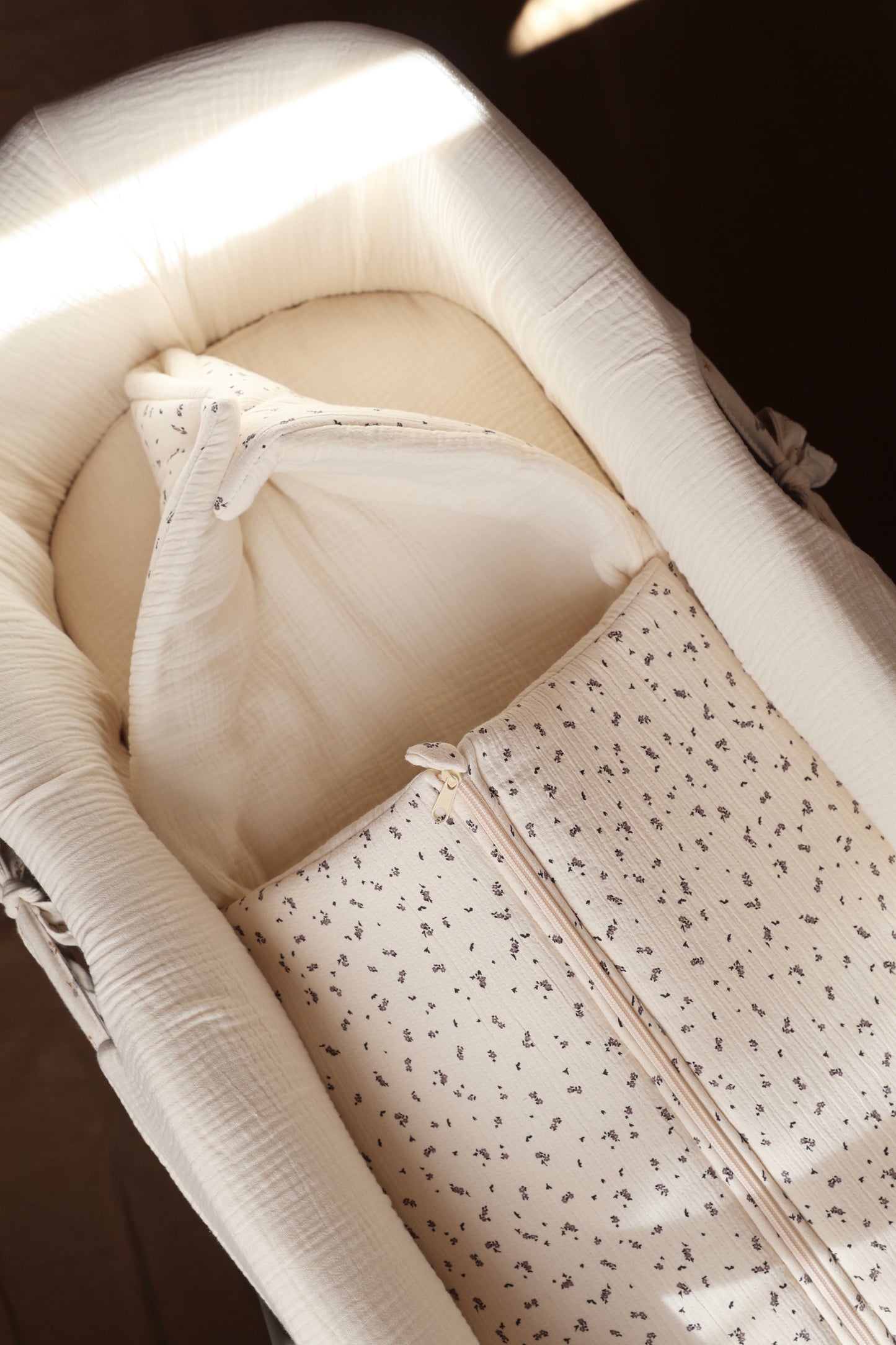 Saco Capazo Twin Estampado + Gasa Cruda