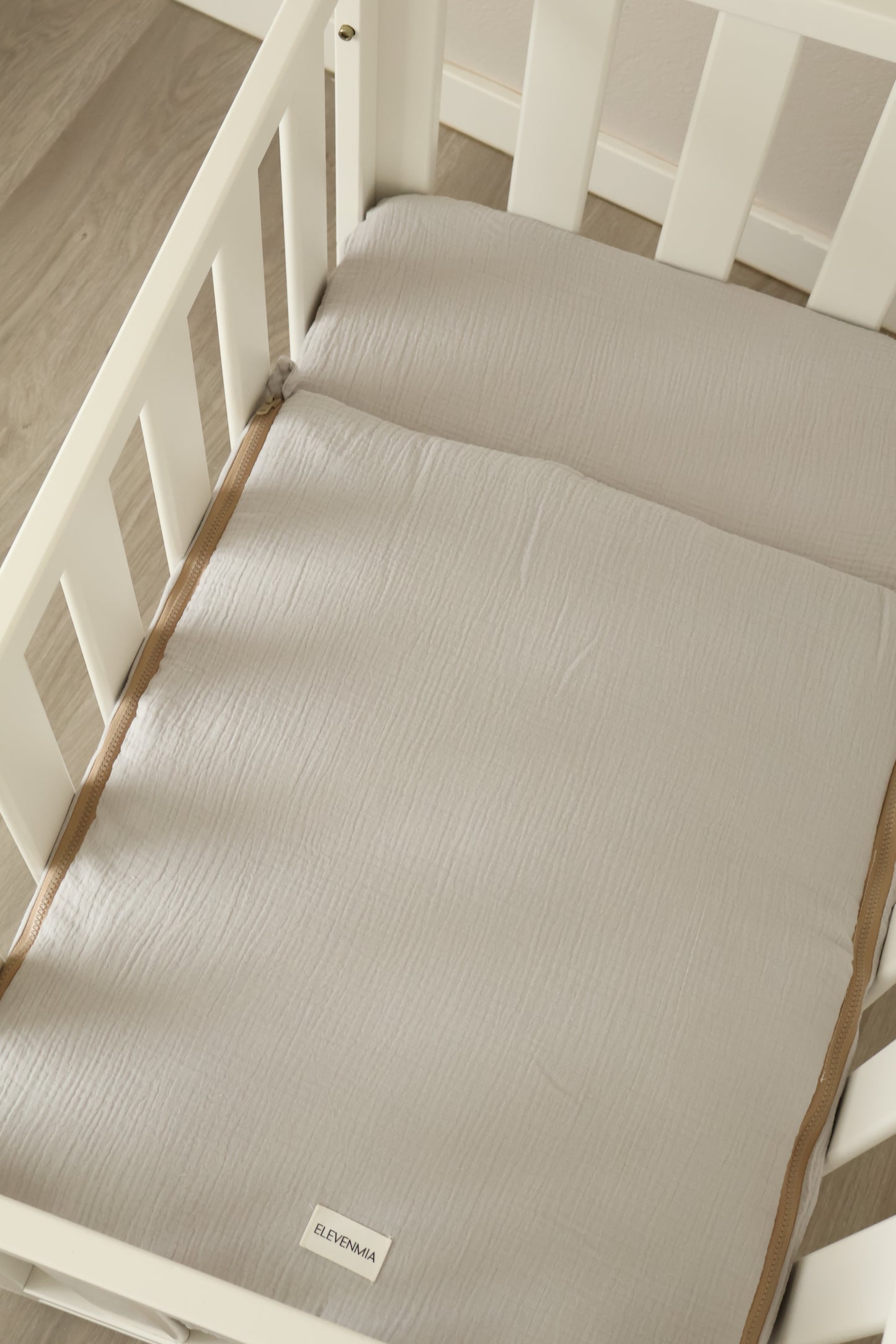 Saco Bajera Minicuna 80x50 Gasa Gris