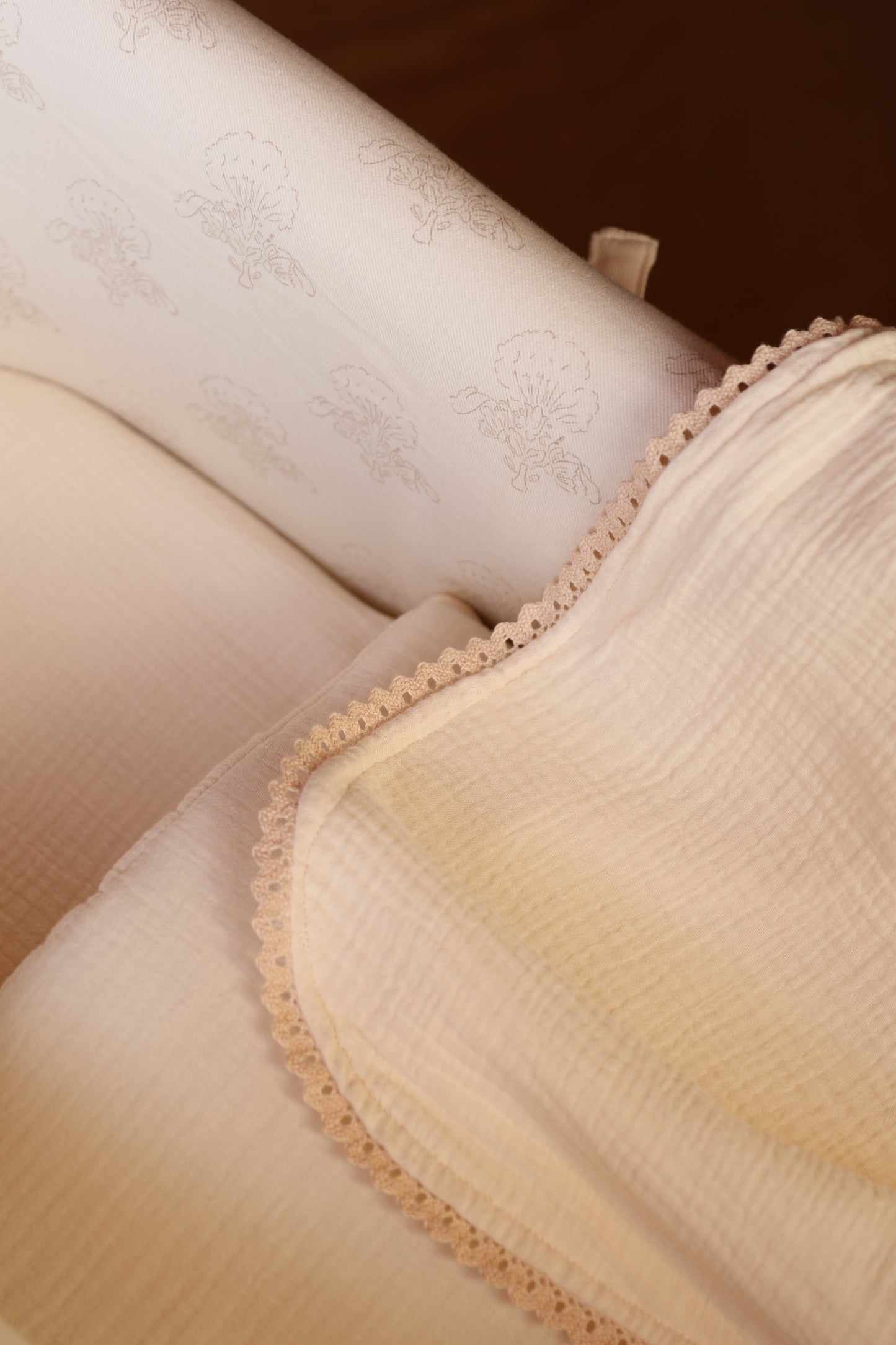 Vestidura Cochecito René + Gasa Cruda Reversible