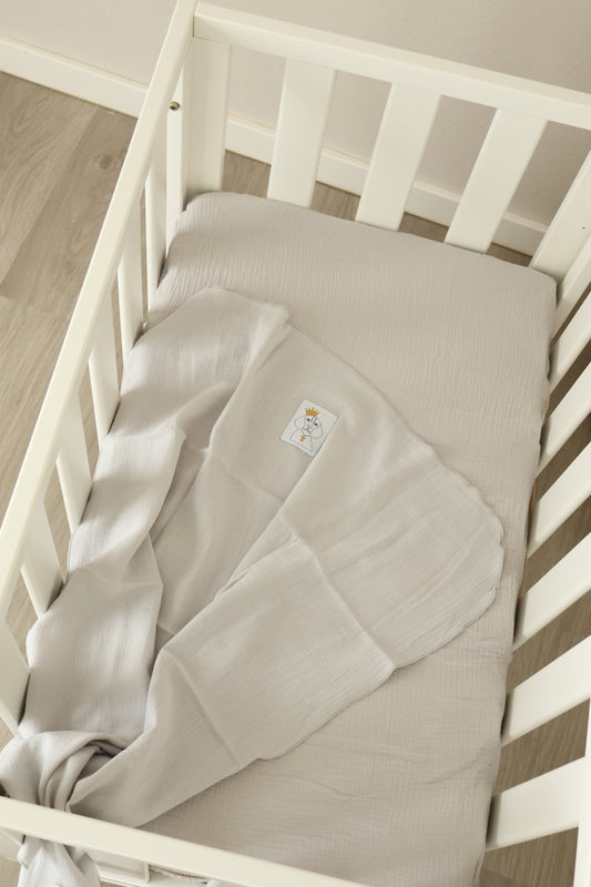 Saco Bajera Minicuna 80x50 Gasa Gris