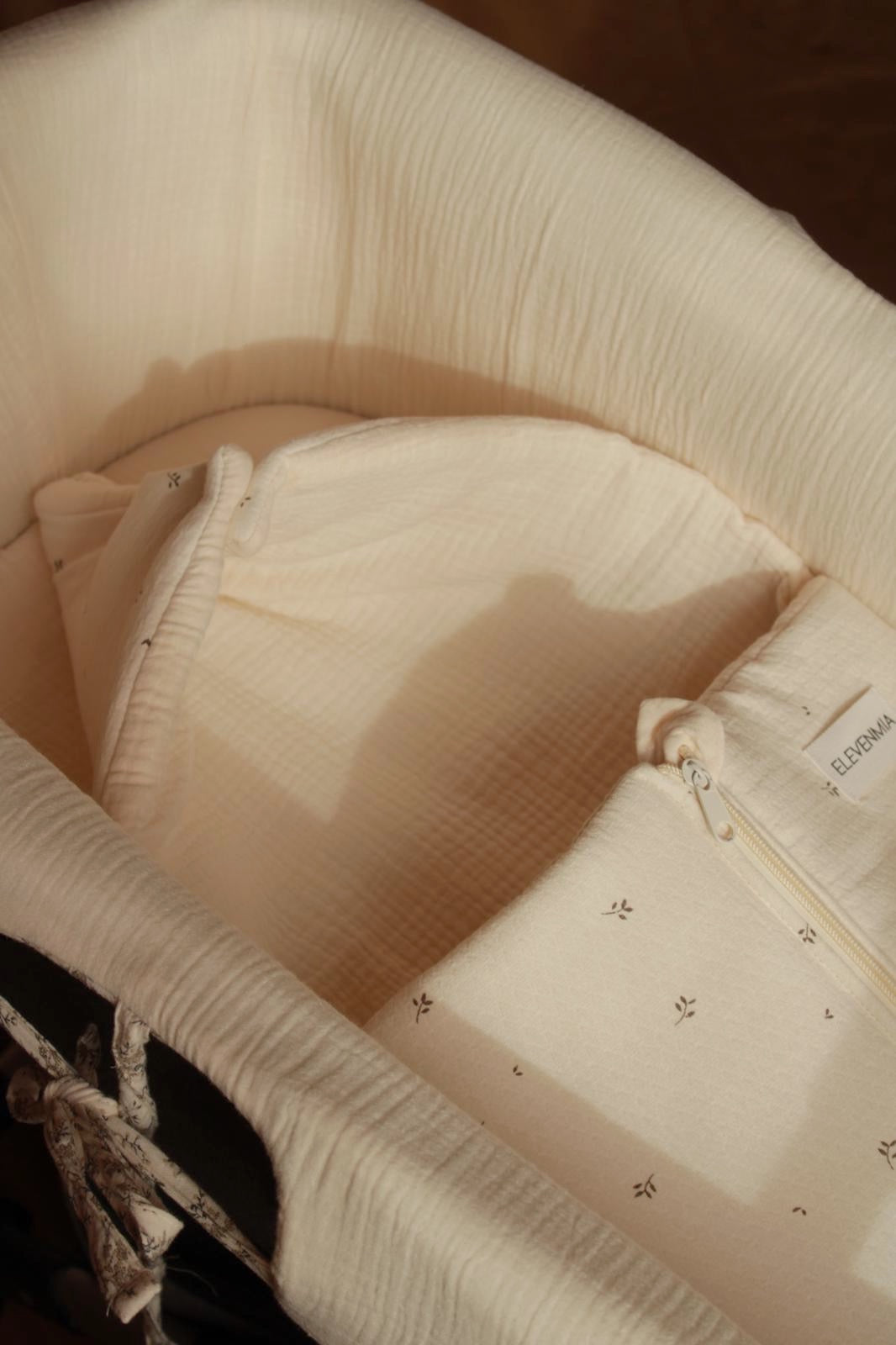 Saco Capazo Nature Estampado + Gasa Cruda