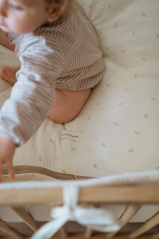 Saco Bajera de Cuna 60 x 120 Gasa Oliva