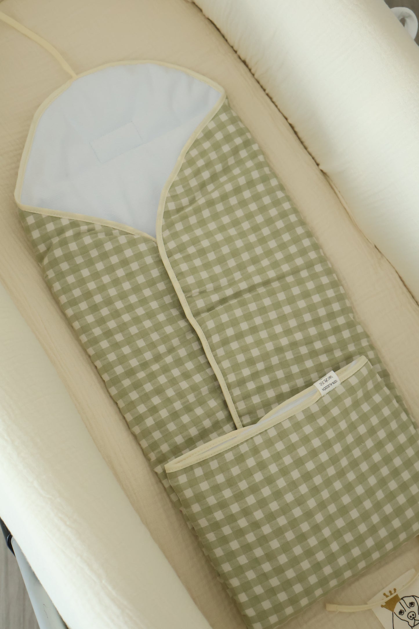 Matelas à langer portable Vichy Matcha XL