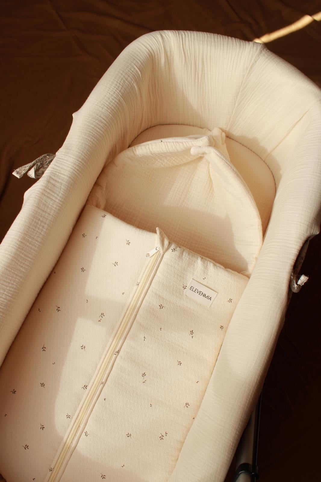 Saco Capazo Nature Estampado + Gasa Cruda