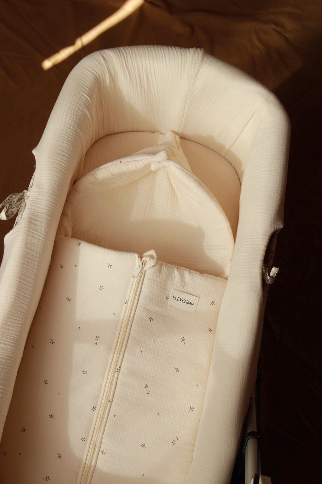 Saco Capazo Nature Estampado + Gasa Cruda