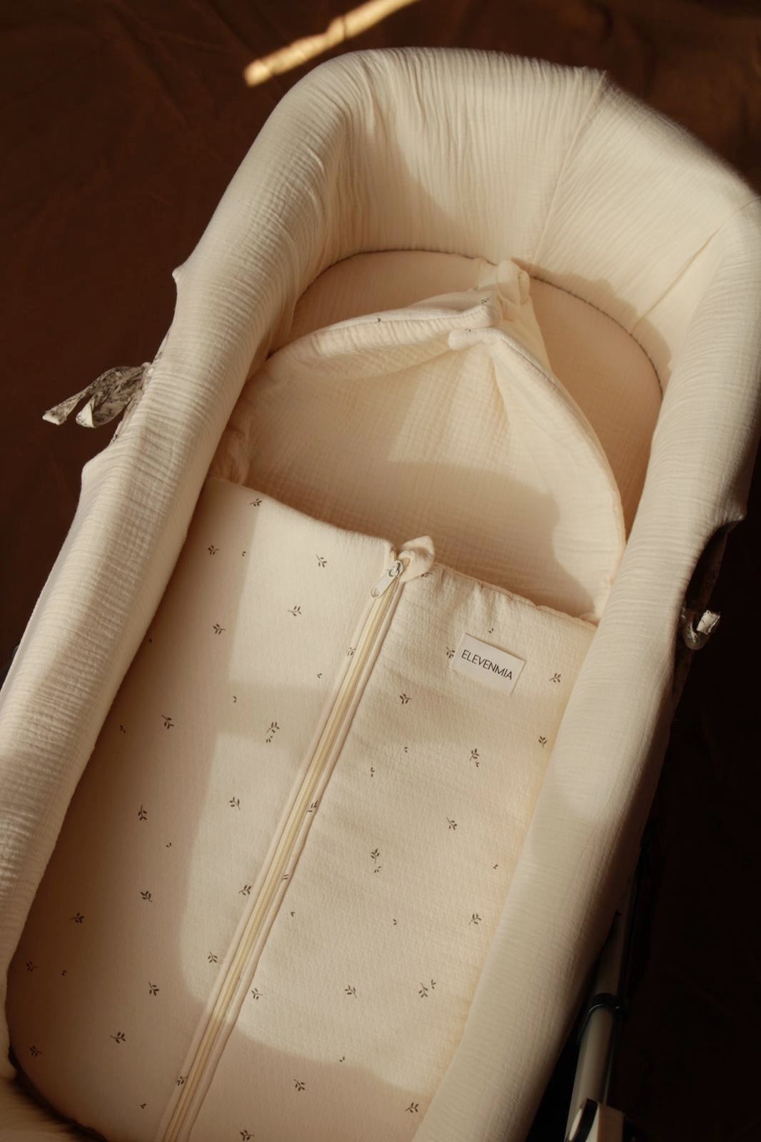 Saco Capazo Nature Estampado + Gasa Cruda