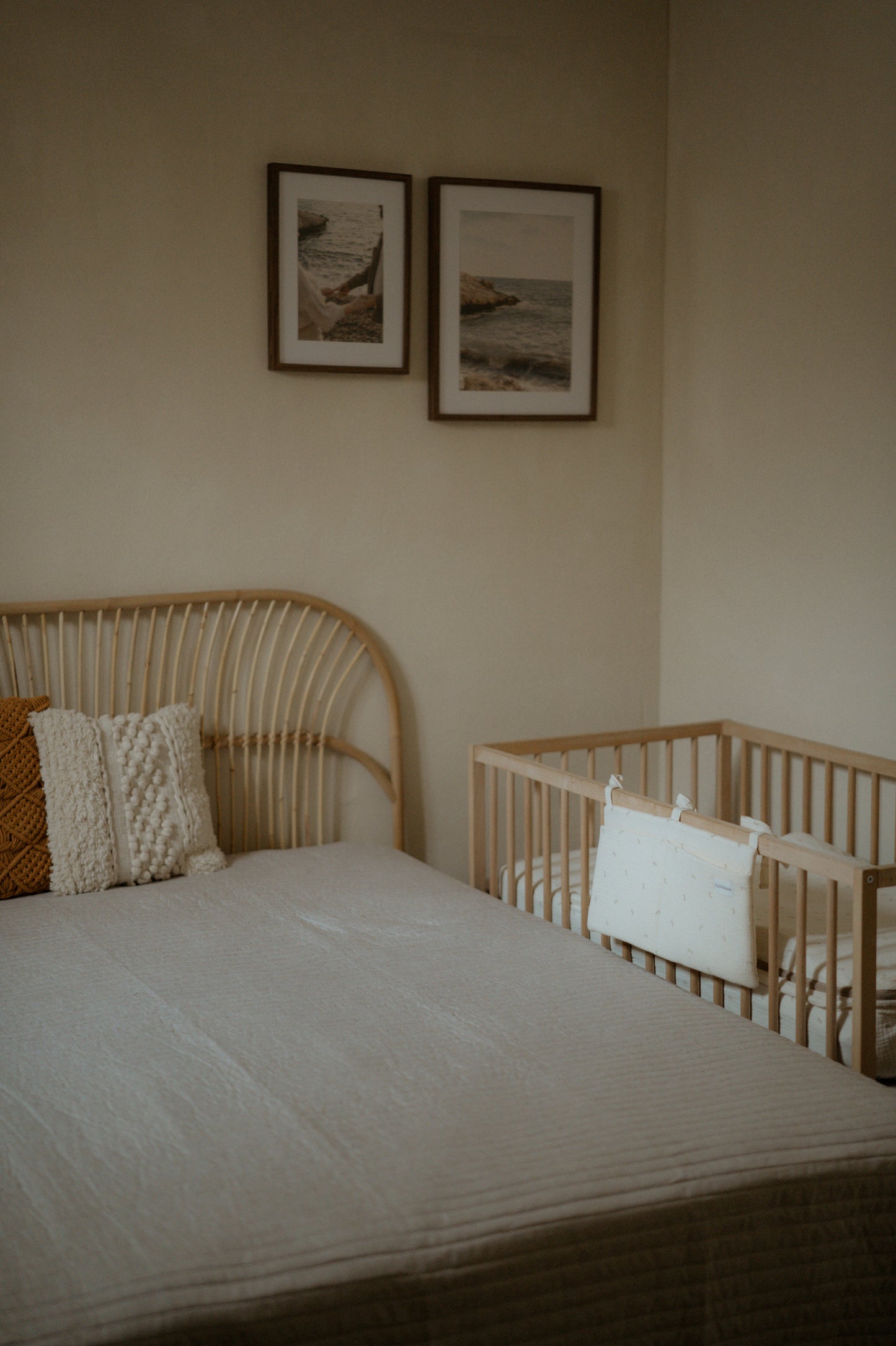 Organizador de cuna Gasa Oliva