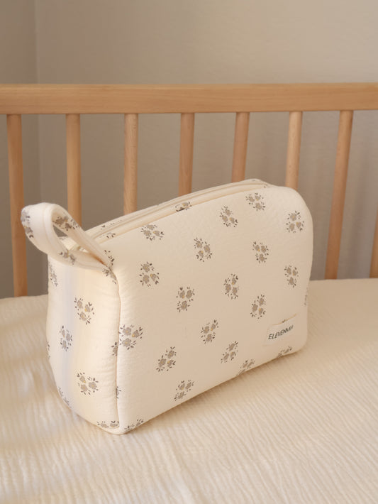 Trousse de toilette carrée Inti grise