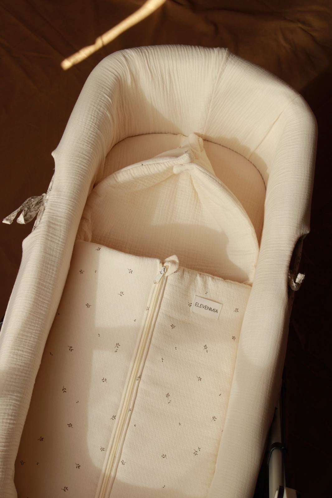 Saco Capazo Nature Estampado + Gasa Cruda