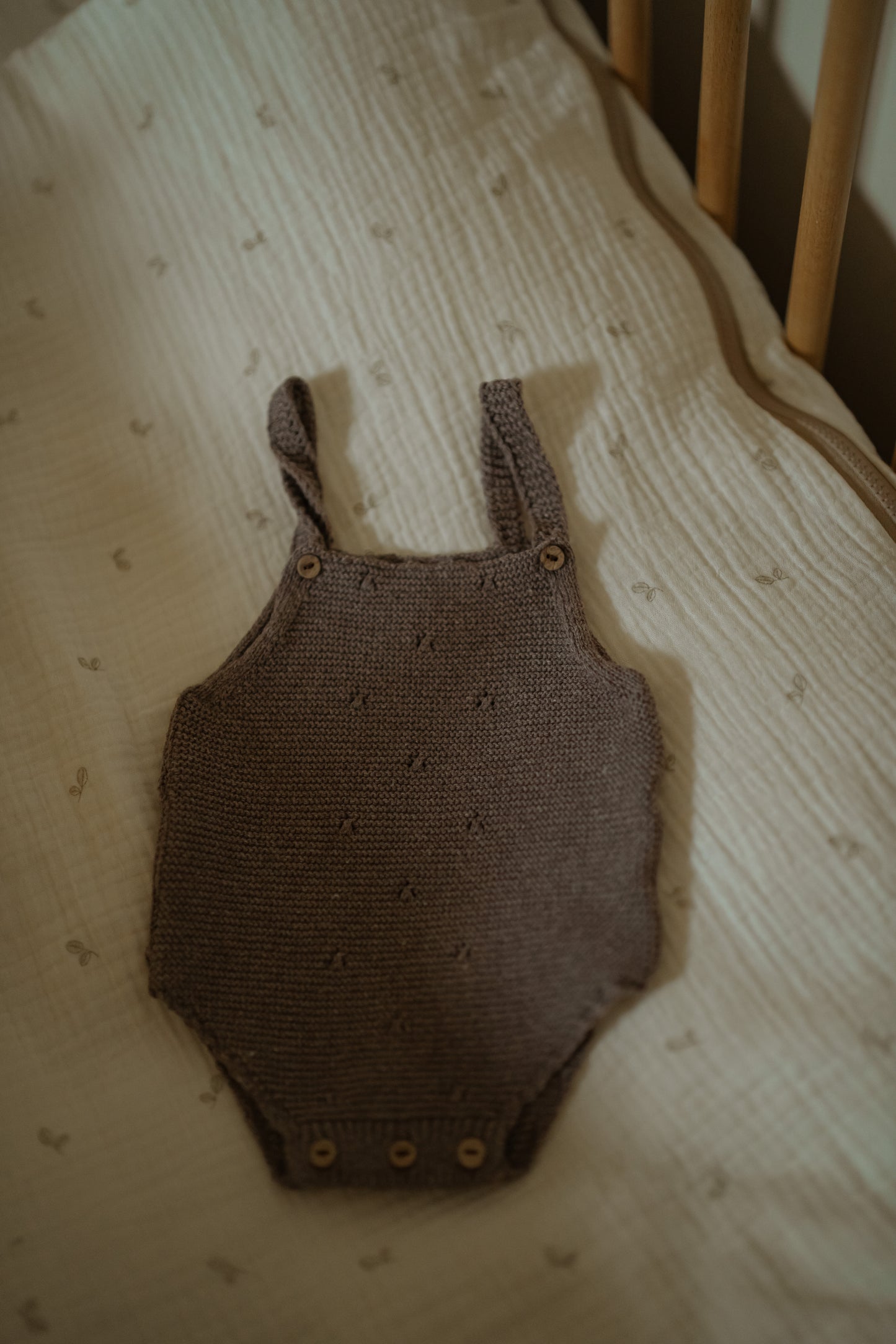 Pelele Punto Tricot Gris