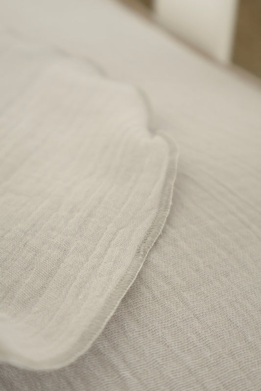 Muselina Gasa Gris Humo Algodón Orgánico