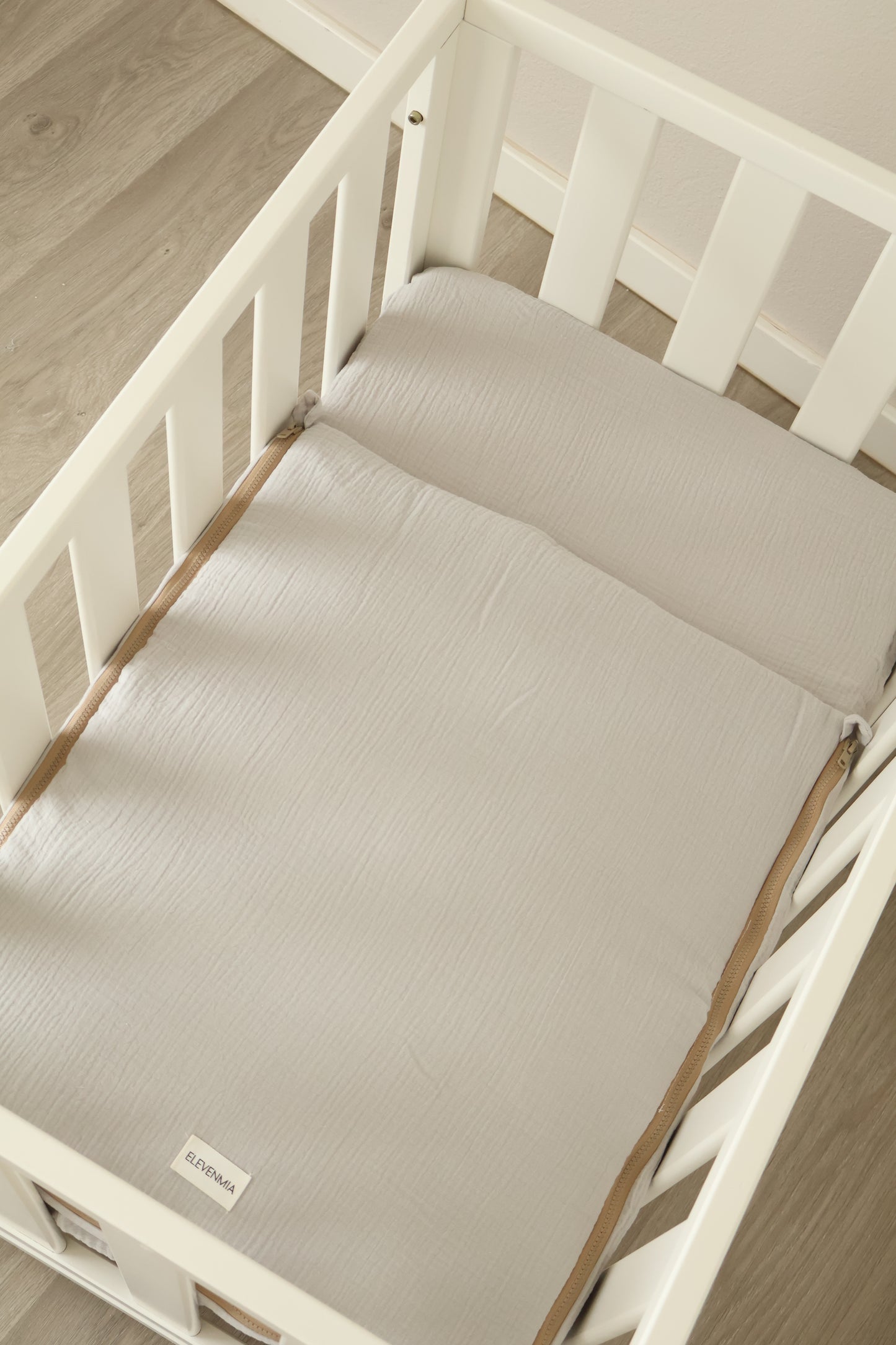 Saco Bajera Minicuna 80x50 Gasa Gris