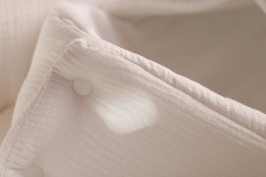 Sac panier en gaze blanche + gaze blanche