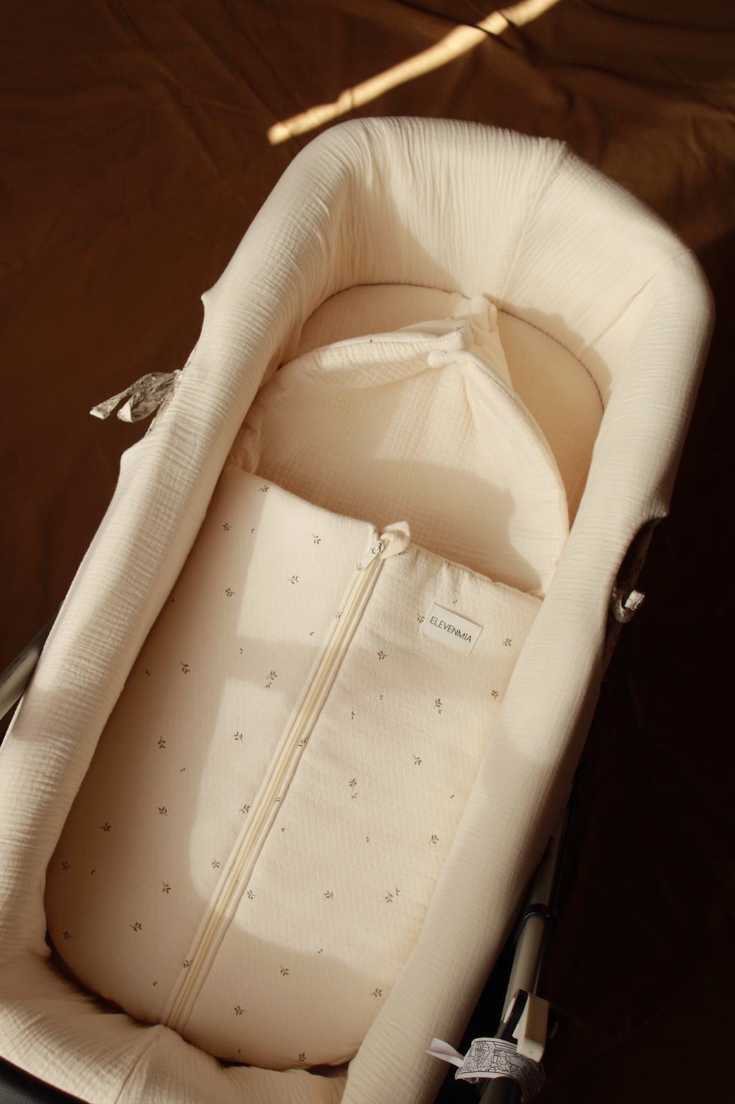 Saco Capazo Nature Estampado + Gasa Cruda