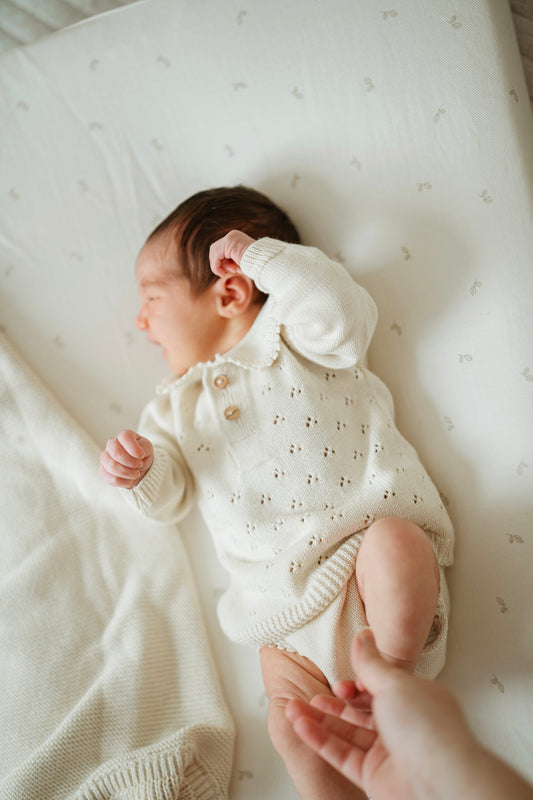 Conjunto dos piezas Punto Tricot Beige