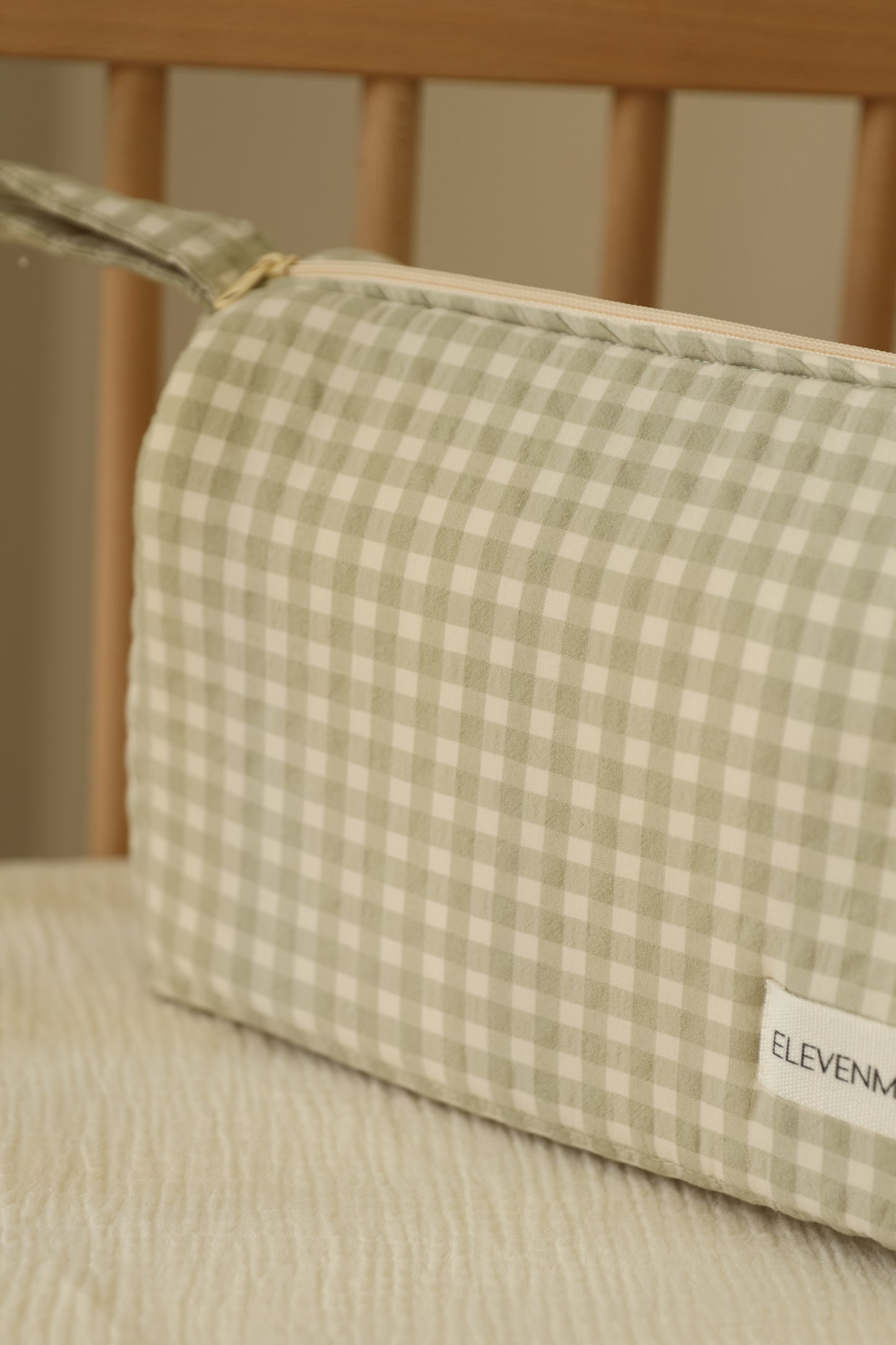 Neceser Cuadrado Vichy Matcha