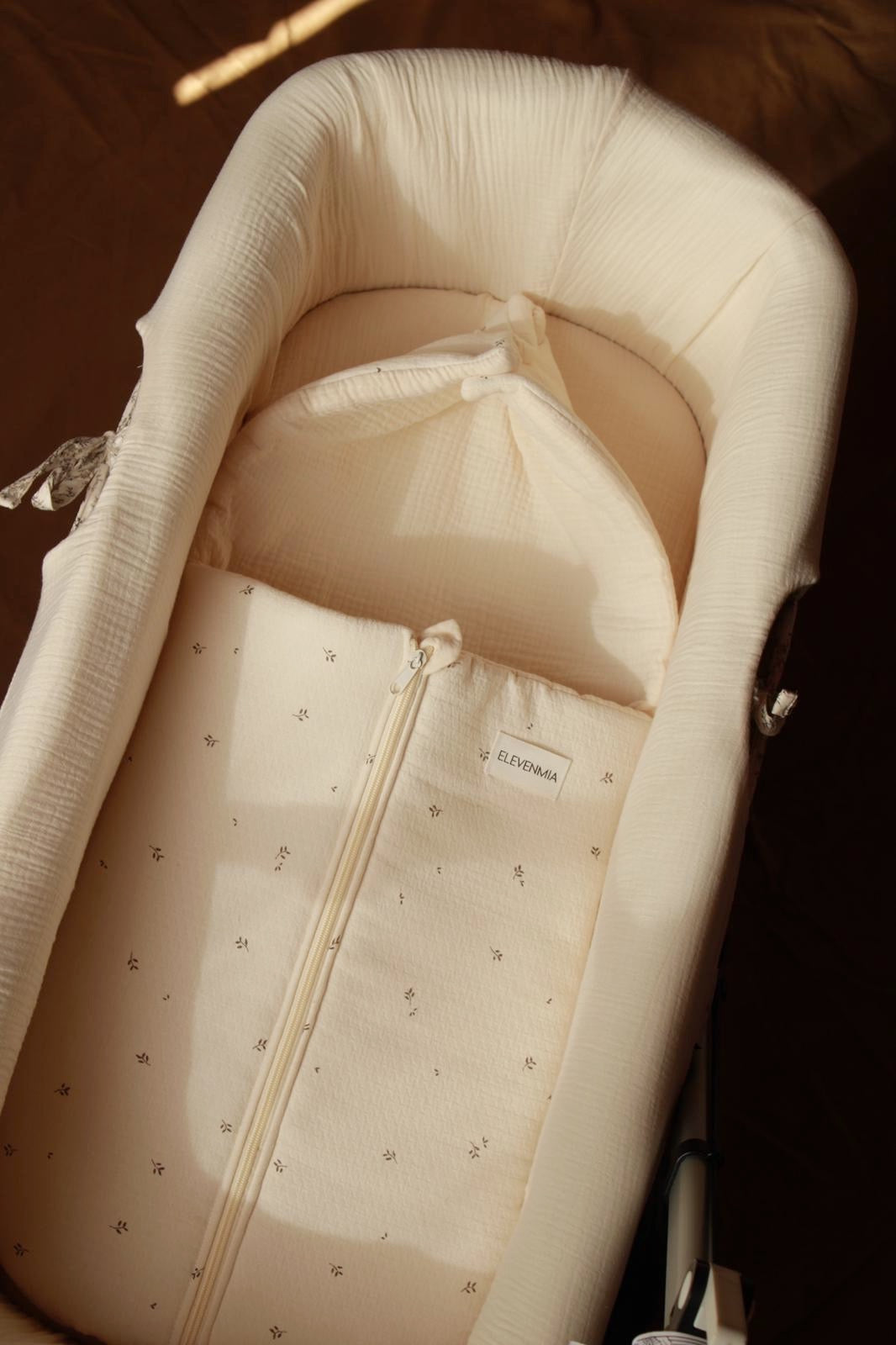 Saco Capazo Nature Estampado + Gasa Cruda