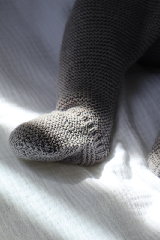 Conjunto Punto Tricot Gris