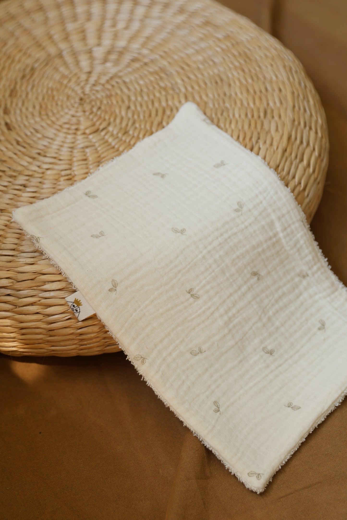 Protège-serviette en gaze d'olive