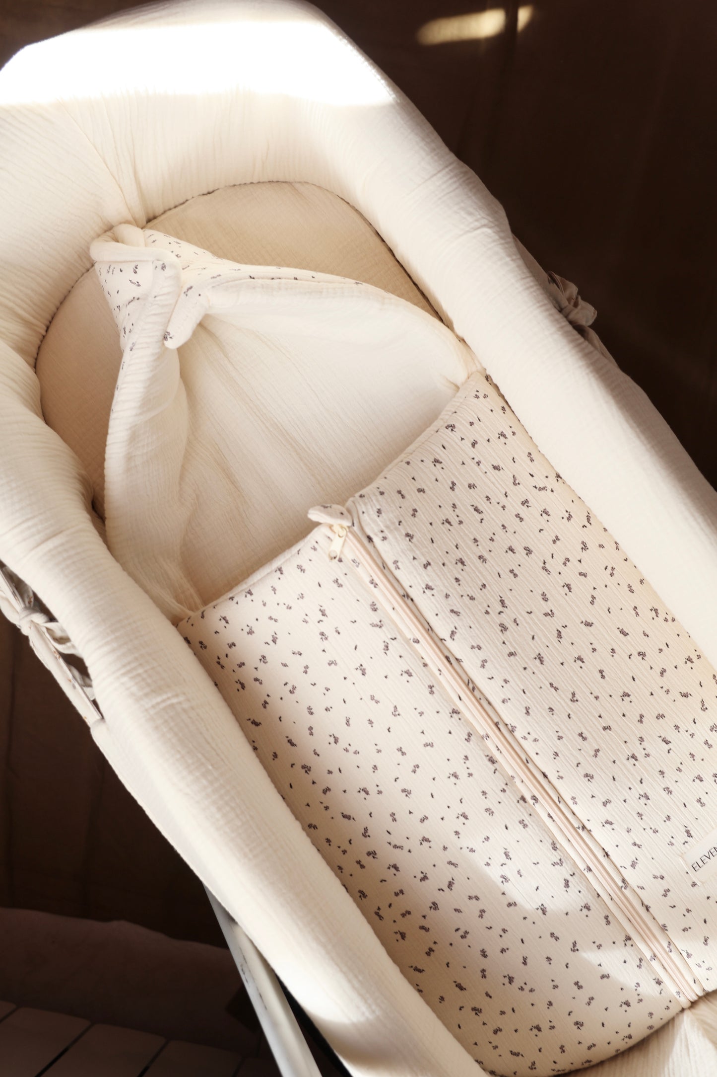 Saco Capazo Twin Estampado + Gasa Cruda