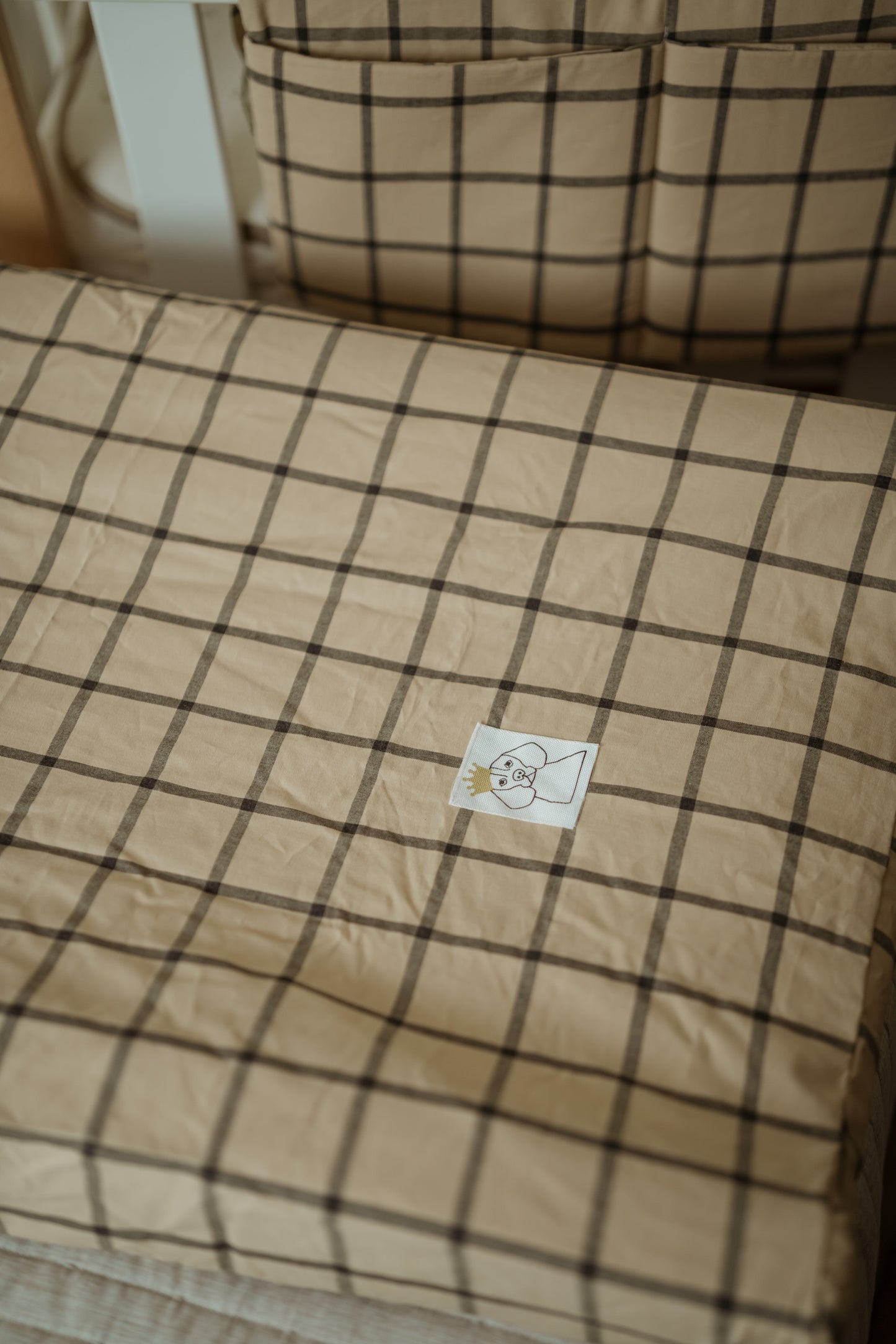 Funda Cambiador Cuadro Ocre