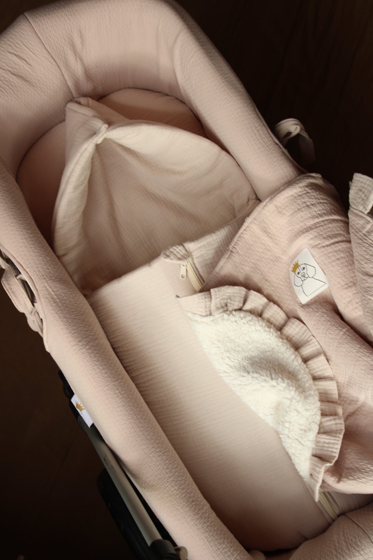 Carrycot Bag Beige Muslin