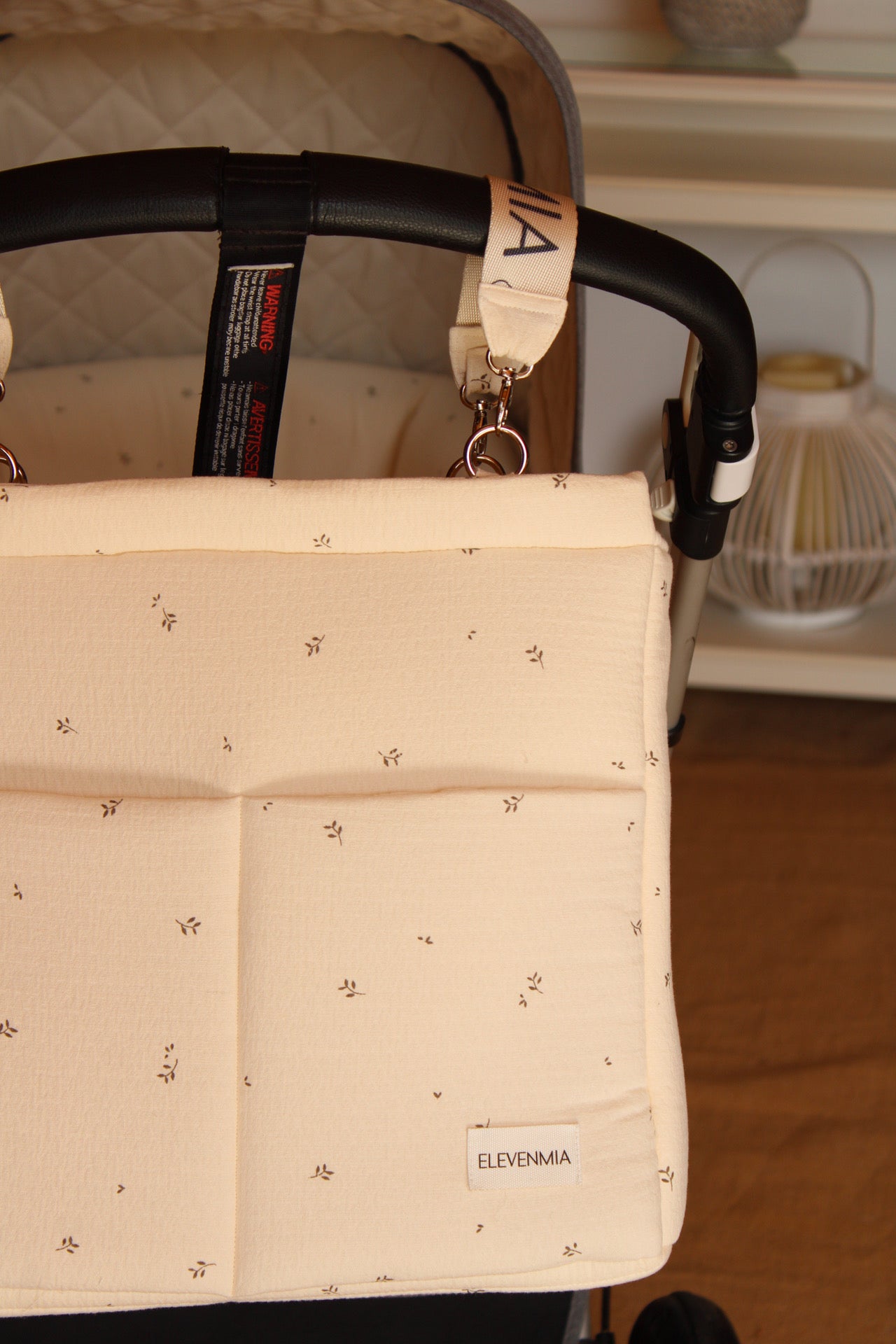 Sac à dos à roulettes E-BAG imprimé nature