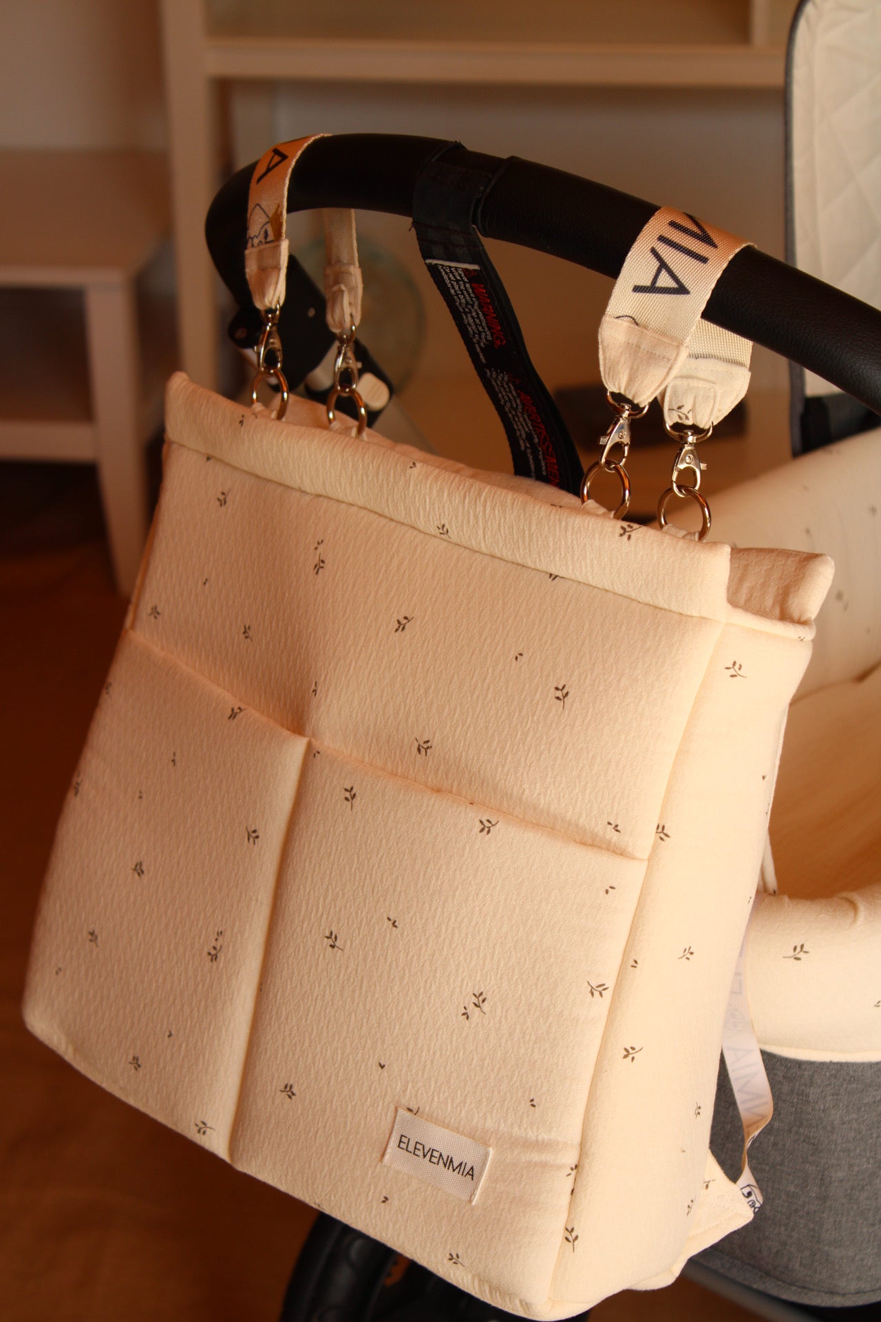 Sac à dos à roulettes E-BAG imprimé nature