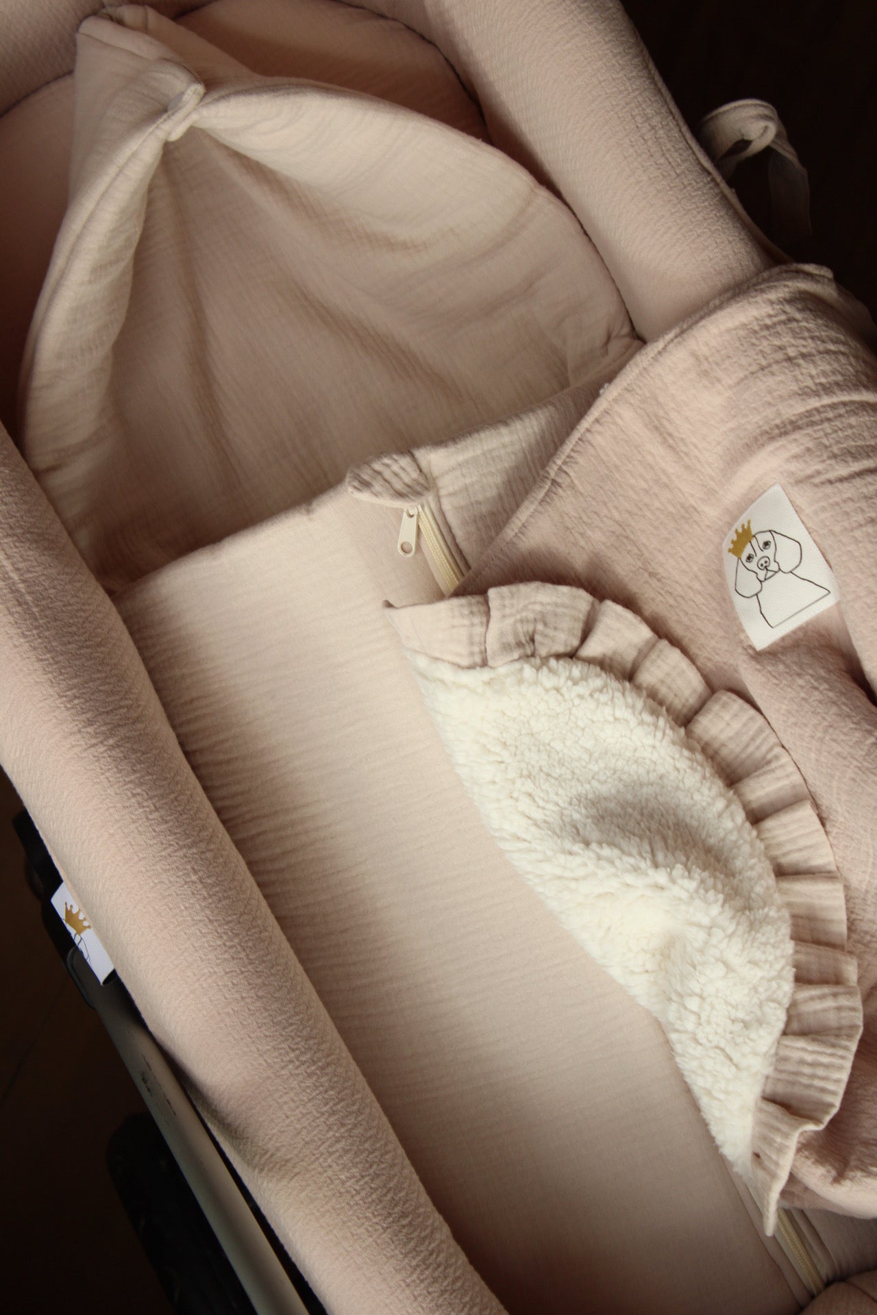 Carrycot Bag Beige Muslin