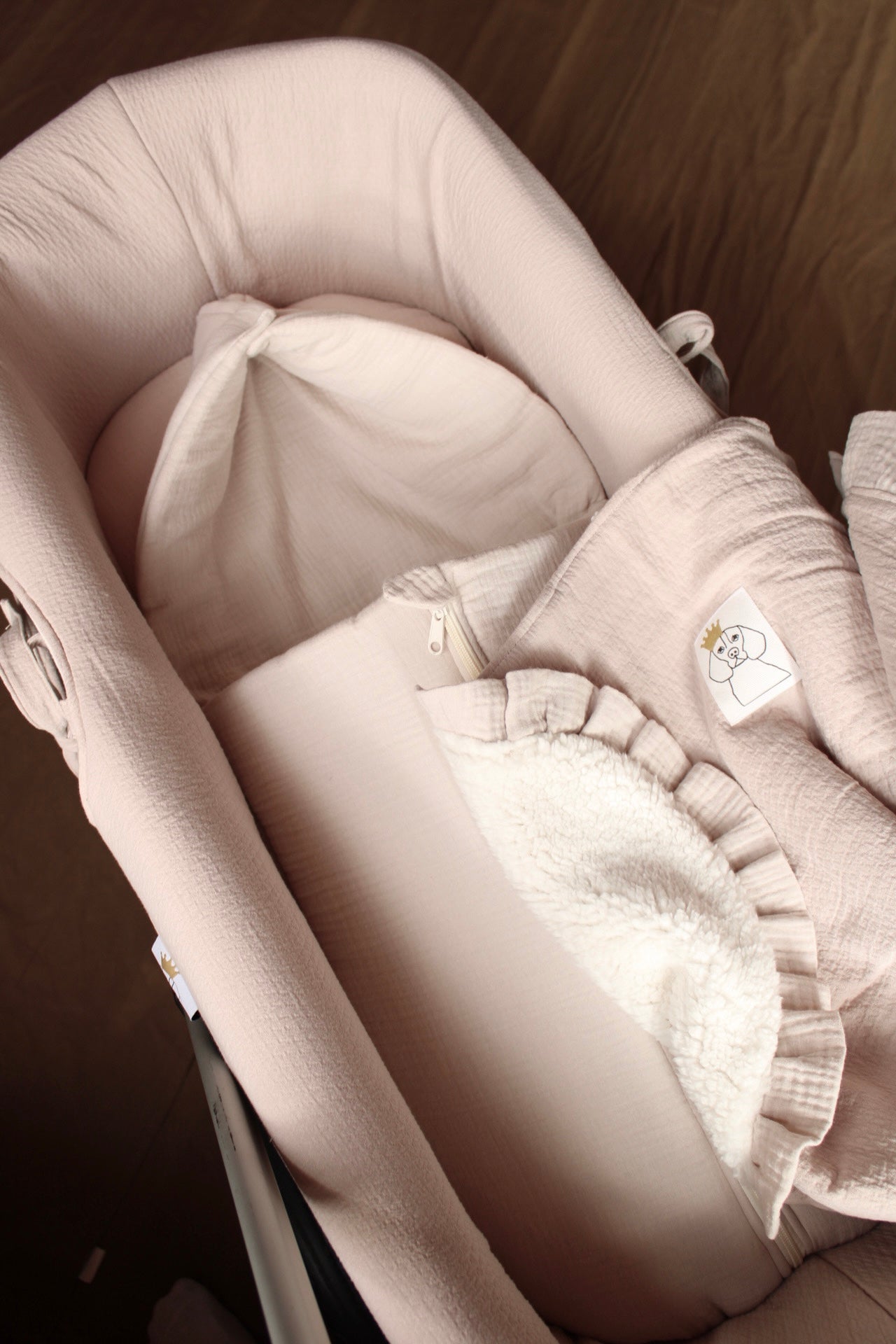 Carrycot Bag Beige Muslin