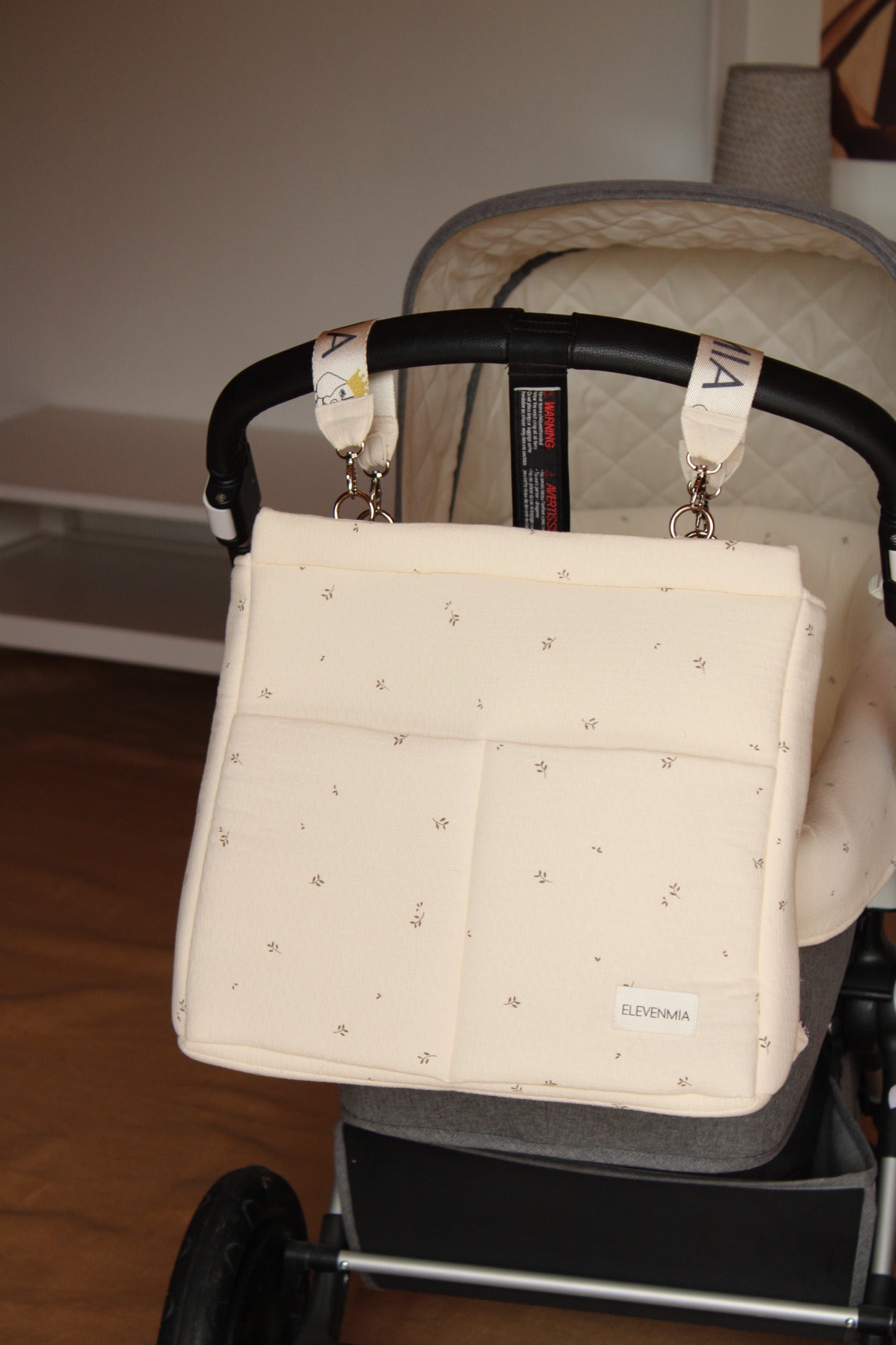 Sac à dos à roulettes E-BAG imprimé nature
