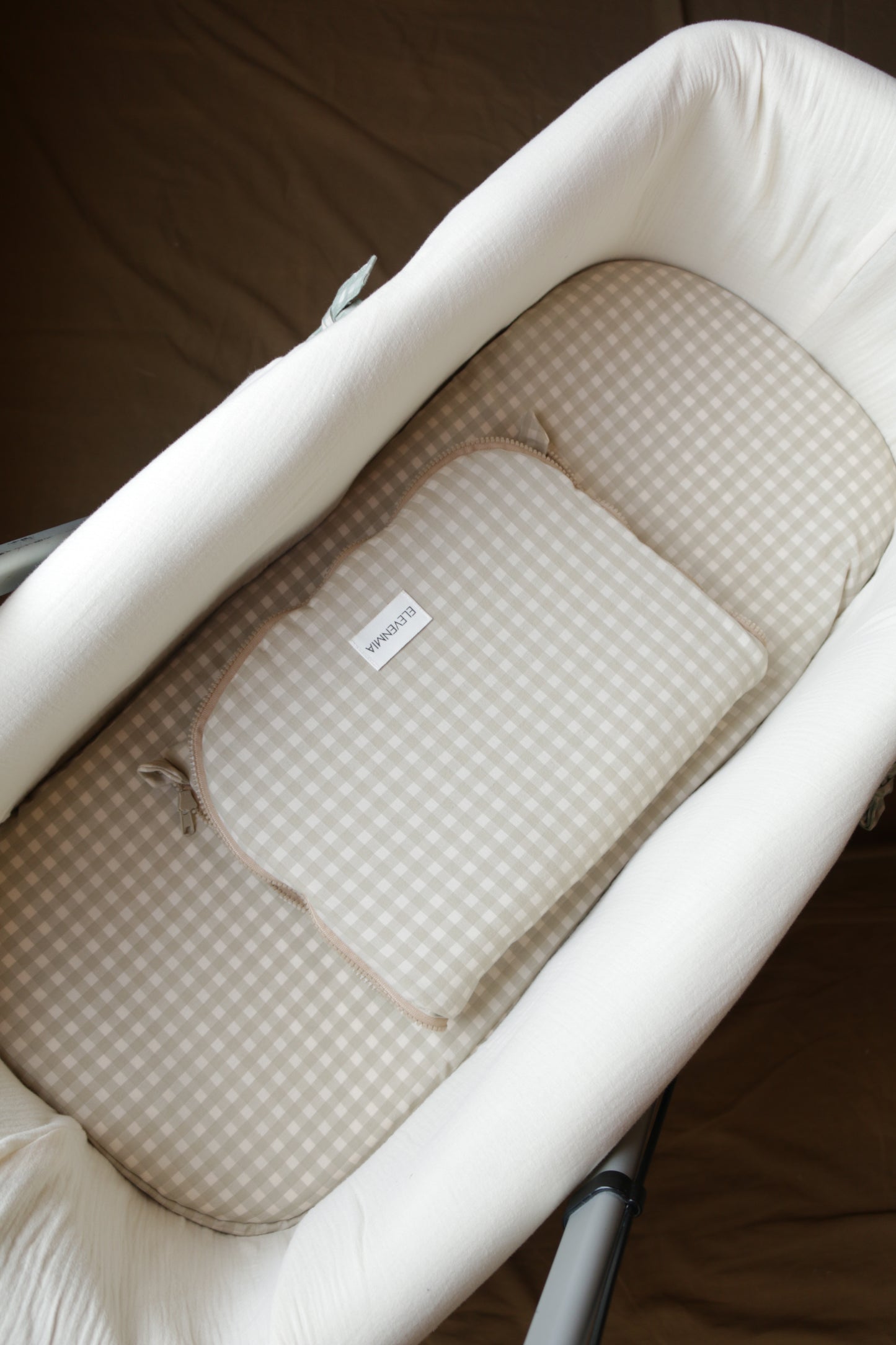 Carrycot Mattress Pad Sack Mint Vichy