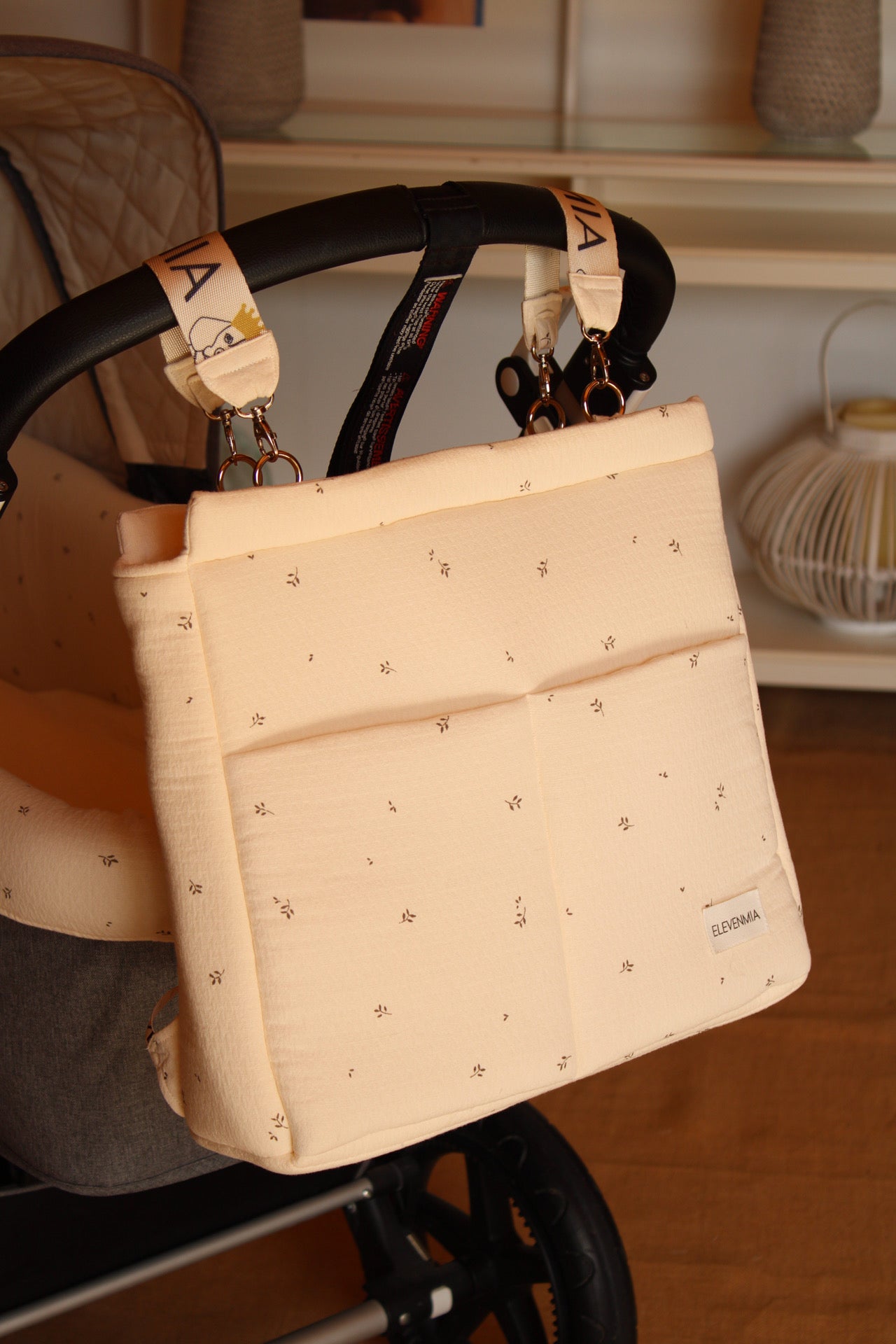 Sac à dos à roulettes E-BAG imprimé nature