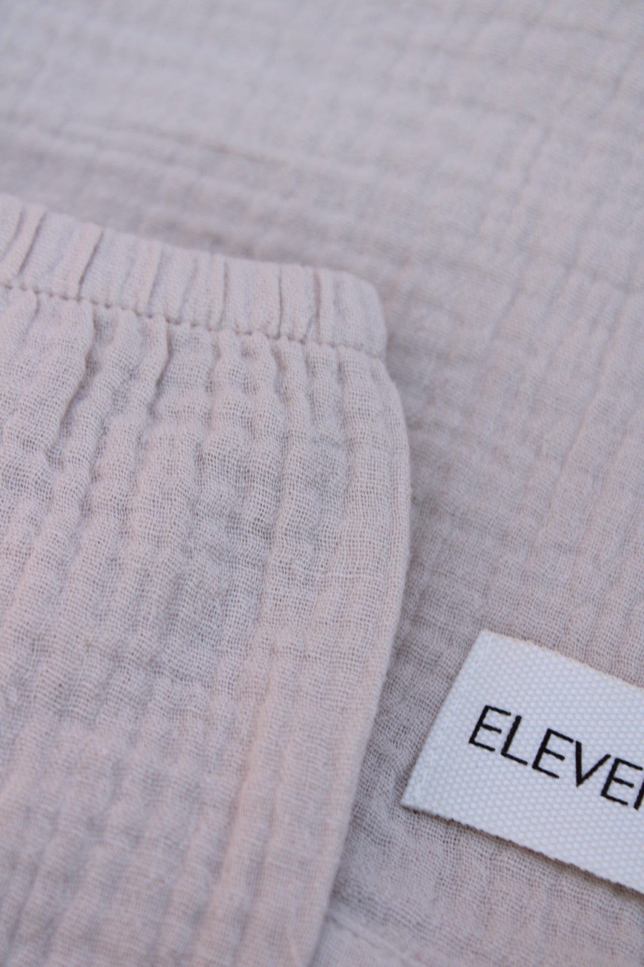Beige Muslin New Born Set