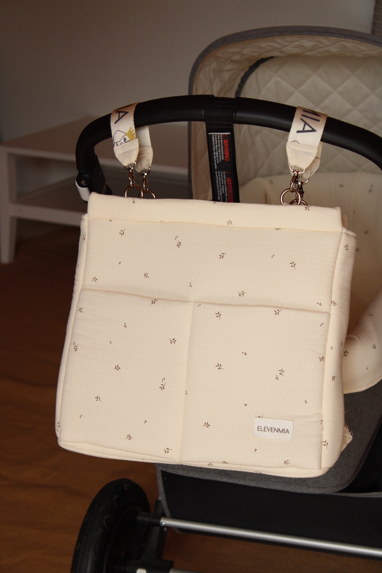 Sac à dos à roulettes E-BAG imprimé nature