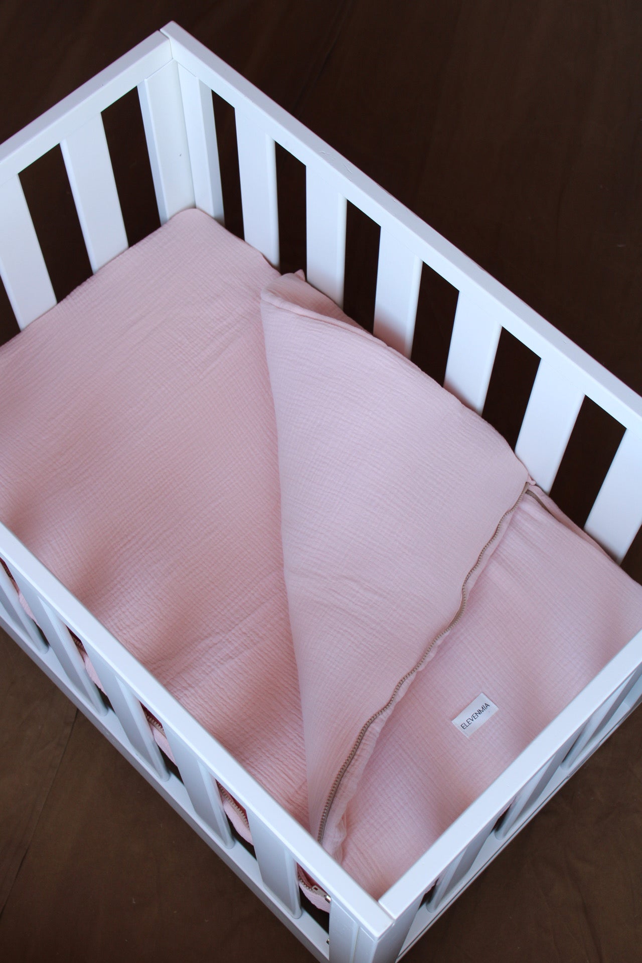 Saco Bajera Minicuna 80x50 Gasa Rosa Pink