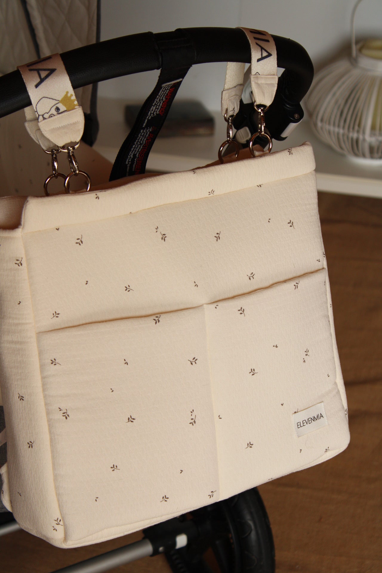 Sac à dos à roulettes E-BAG imprimé nature