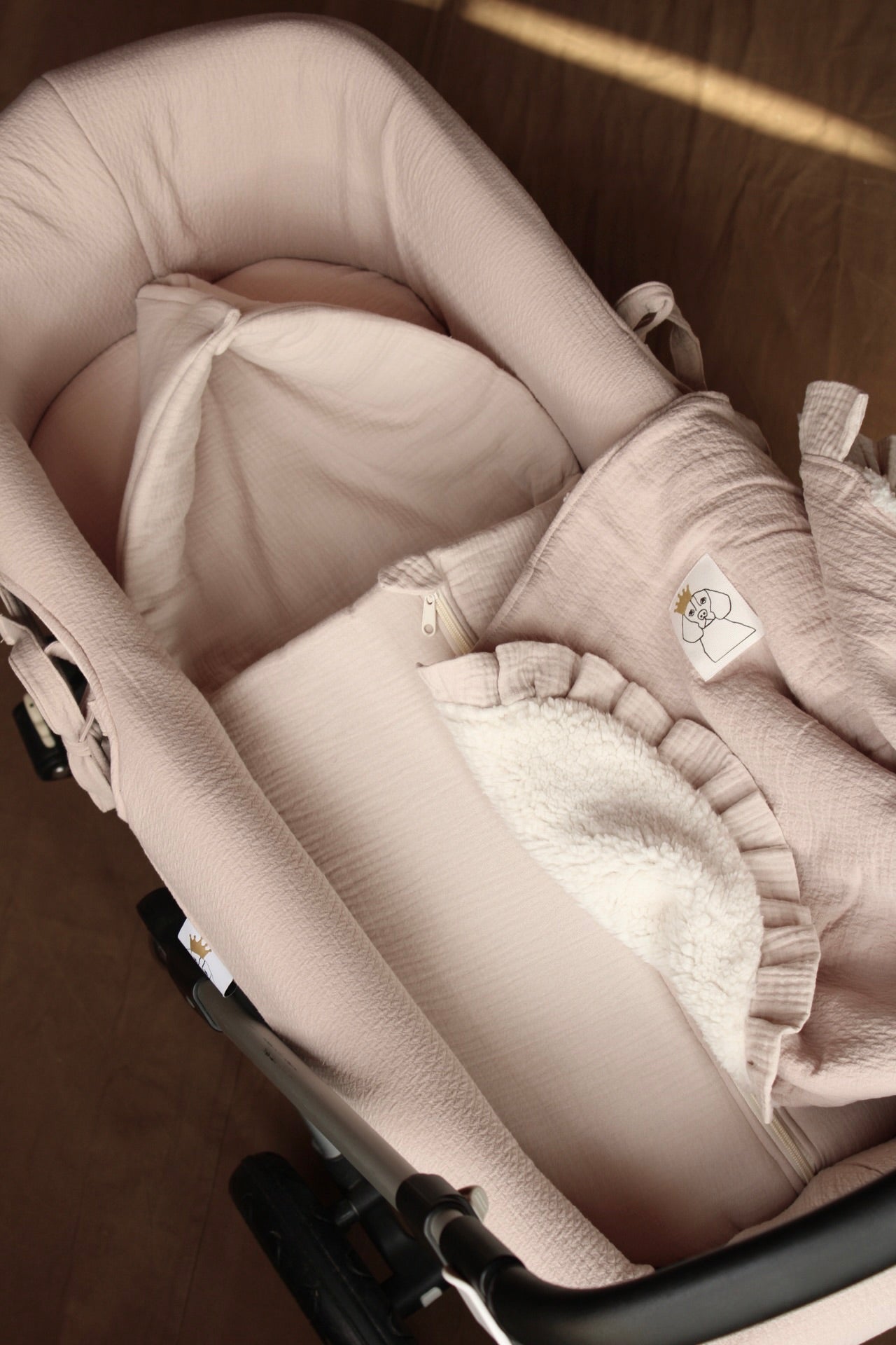 Carrycot Bag Beige Muslin