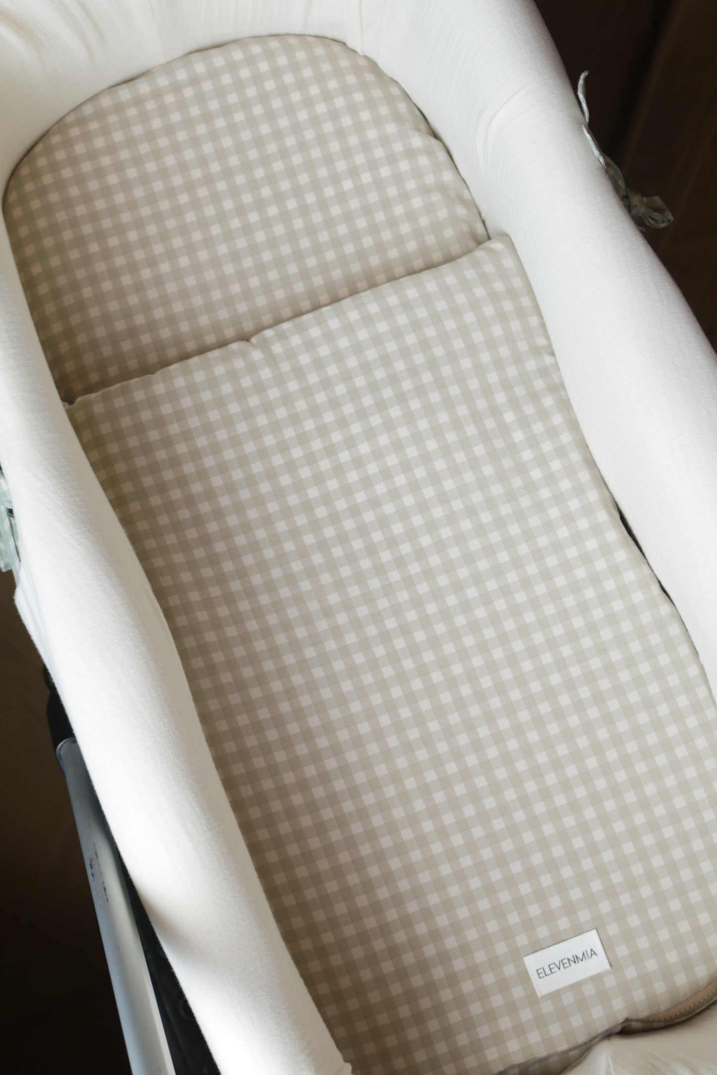 Carrycot Mattress Pad Sack Mint Vichy