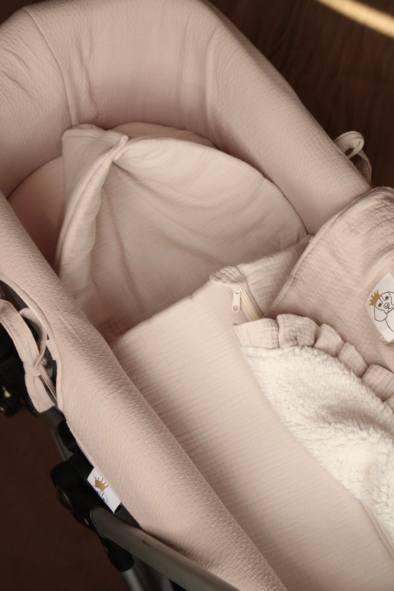 Carrycot Bag Beige Muslin