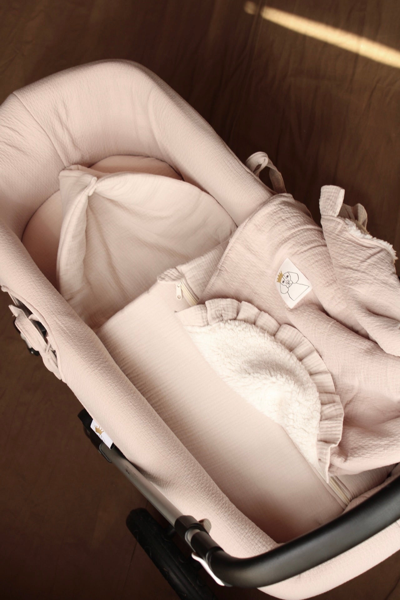 Carrycot Bag Beige Muslin