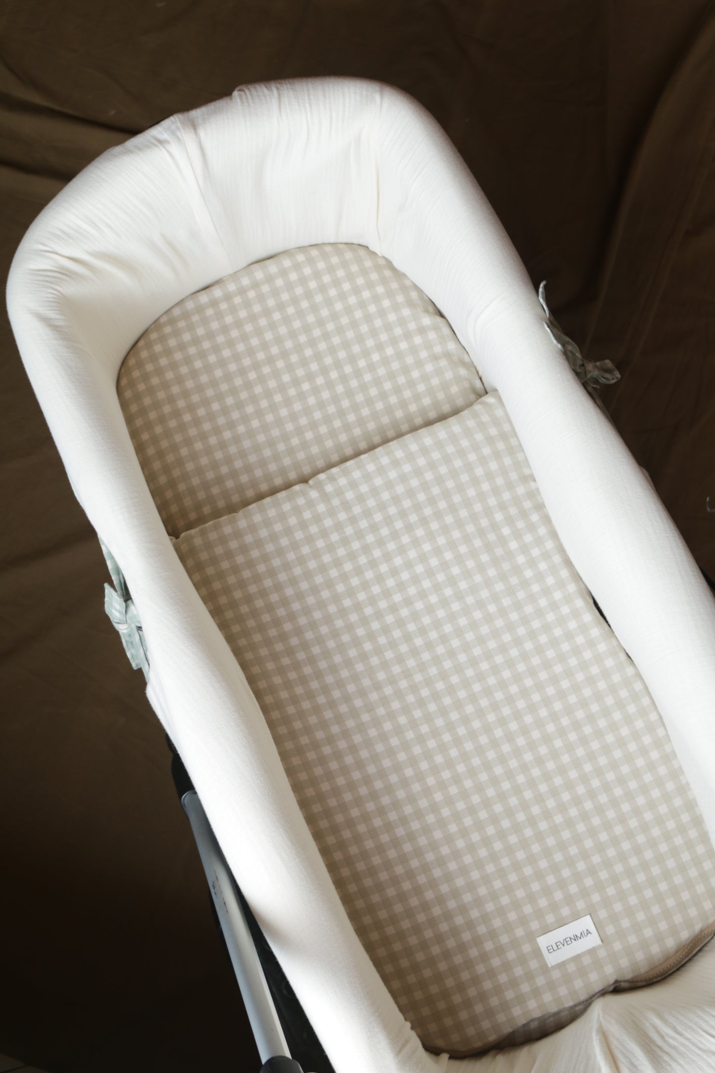 Carrycot Mattress Pad Sack Mint Vichy