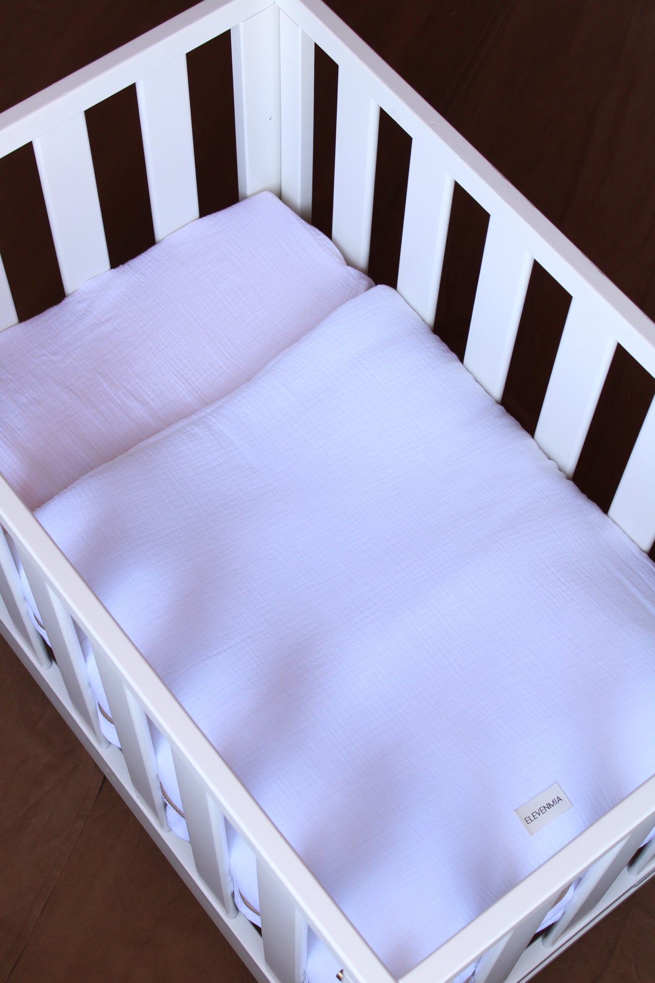 Saco Bajera Minicuna 80x50 Gasa Blanca