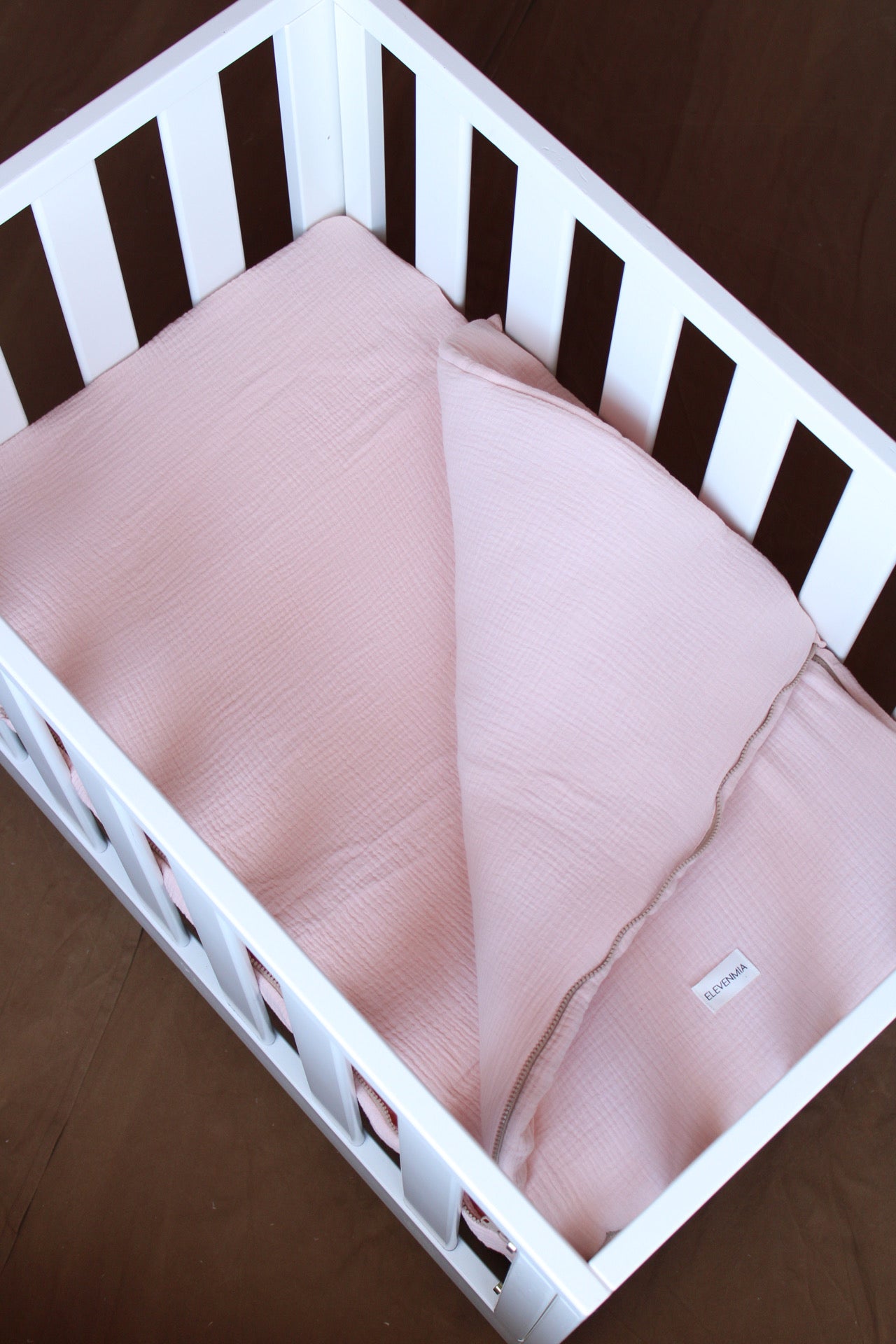 Saco Bajera Minicuna 80x50 Gasa Rosa Pink