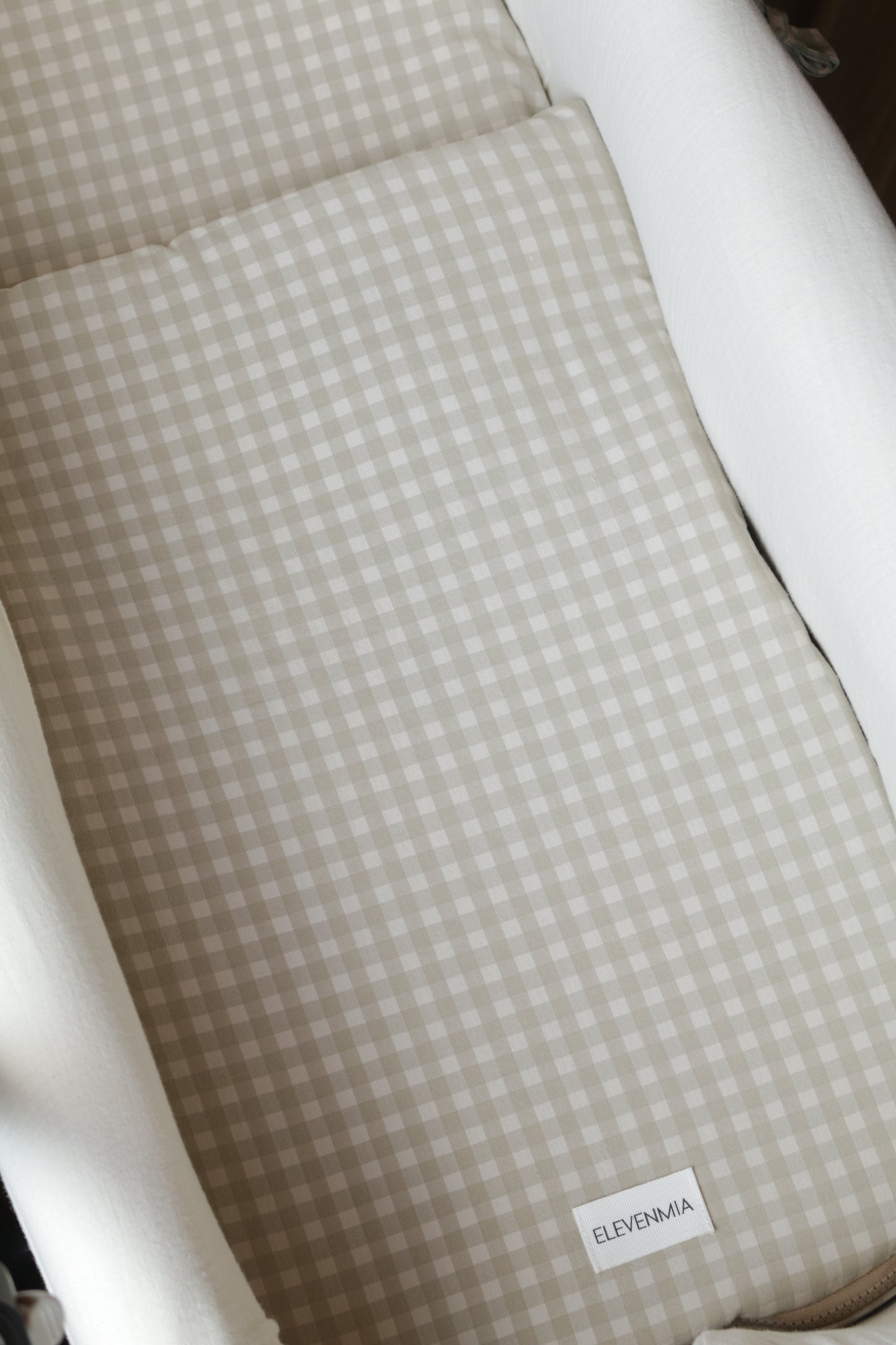 Carrycot Mattress Pad Sack Mint Vichy