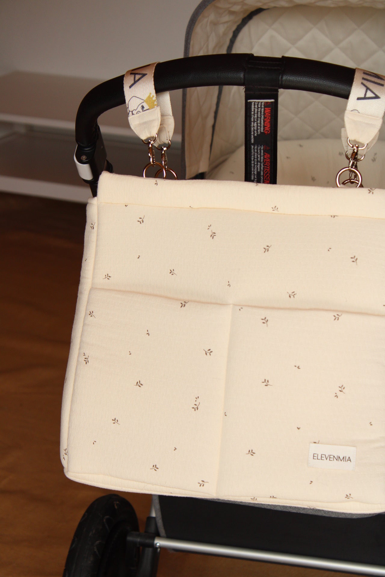 Sac à dos à roulettes E-BAG imprimé nature