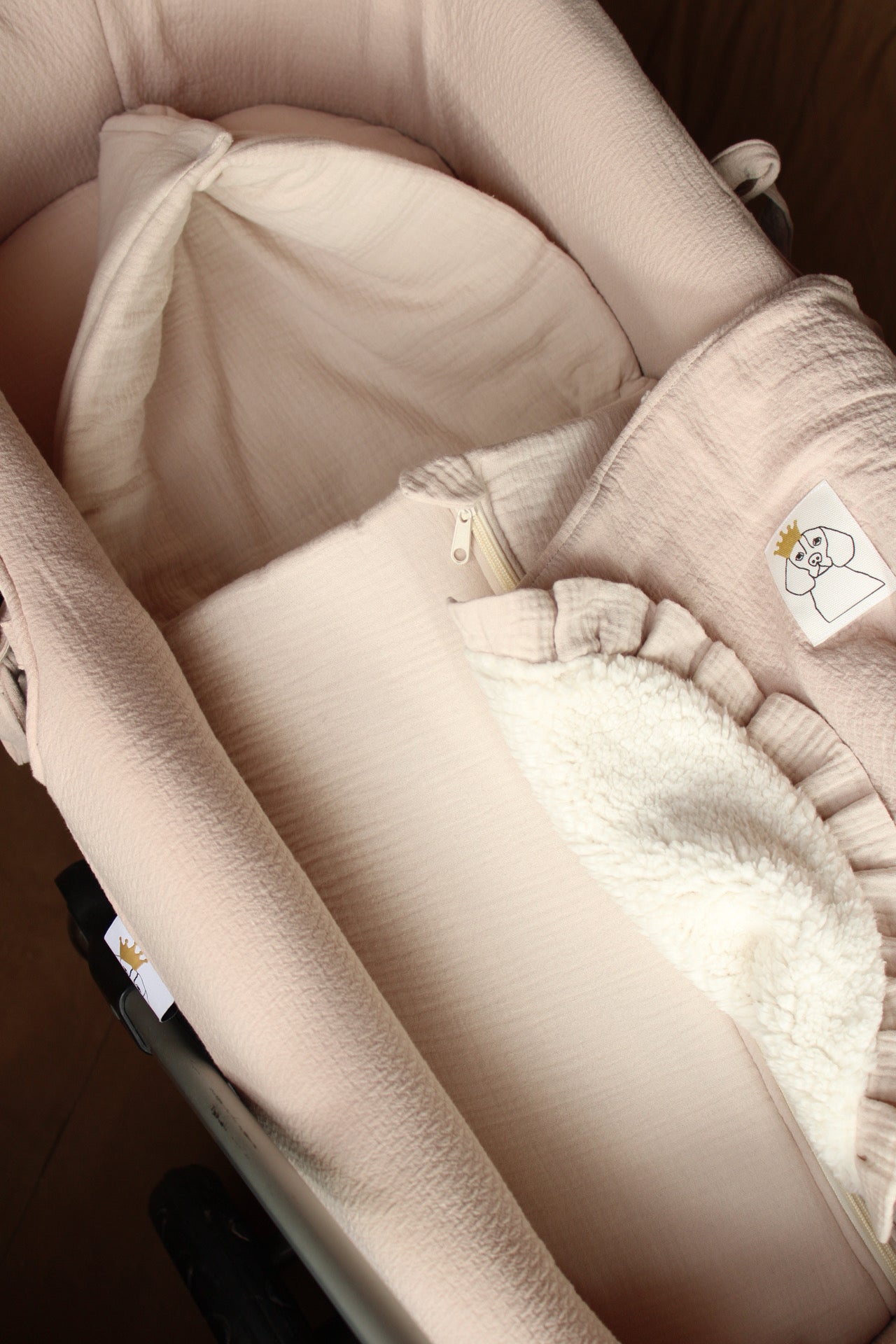 Carrycot Bag Beige Muslin