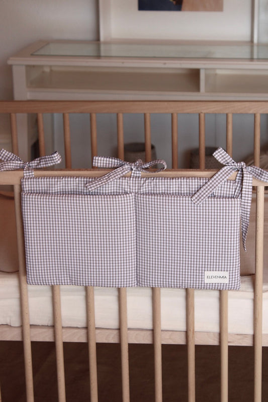 Organizador de cuna Vichy Gris