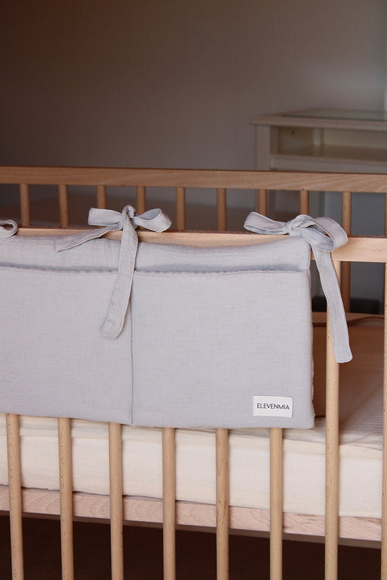 Organizador de cuna Gasa Gris